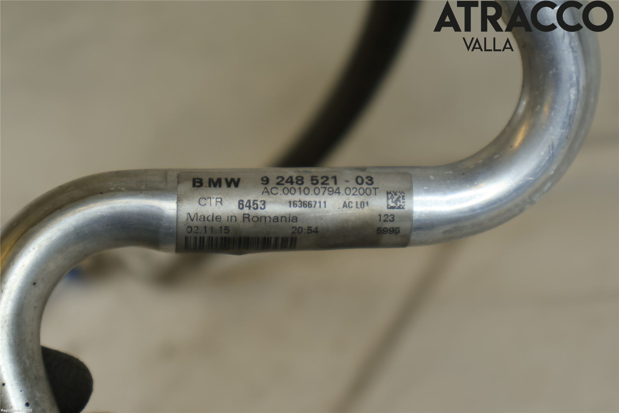 BMW 5 F10/F11/F18 09-17 Ac Slang-Rör
