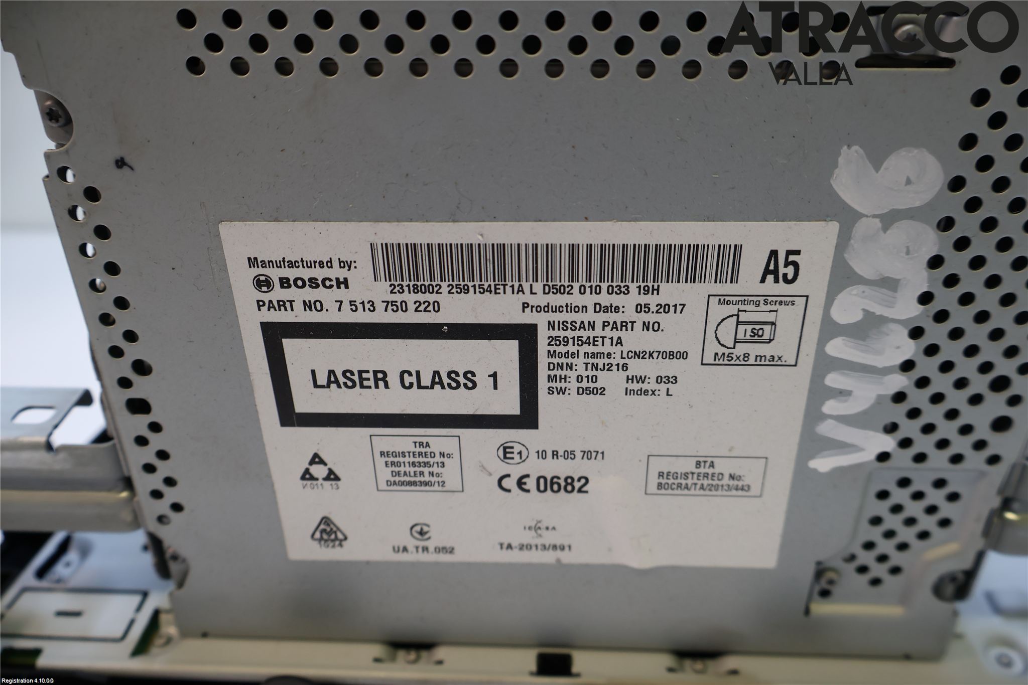 Nissan QASHQAI 14-17 Cd Radio - Multimediapanel