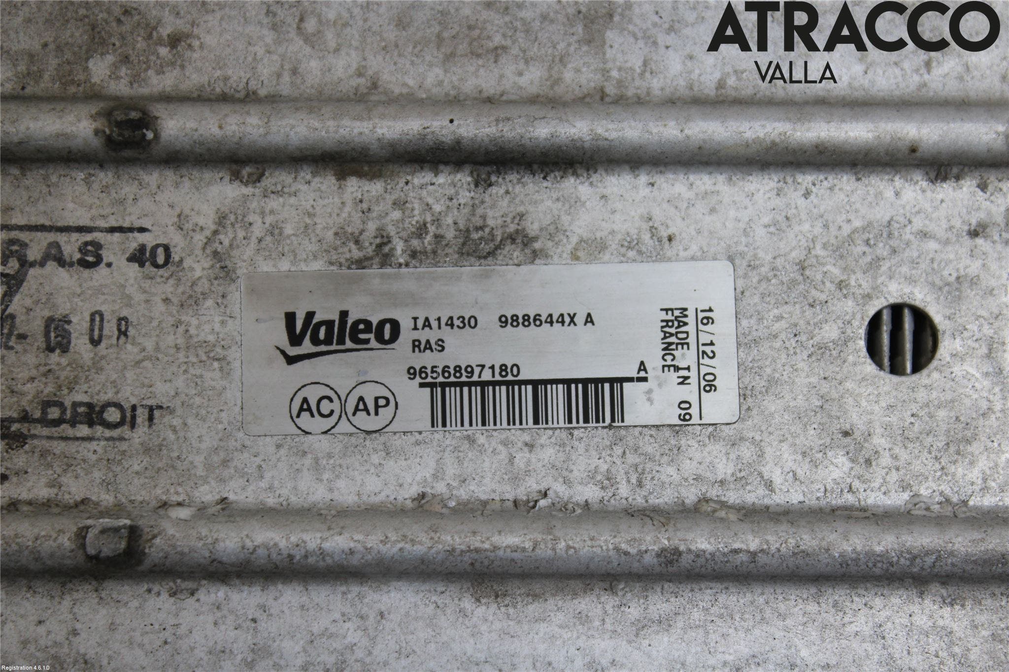 Peugeot 307 05-08 Laddluft-Intercooler Kyl