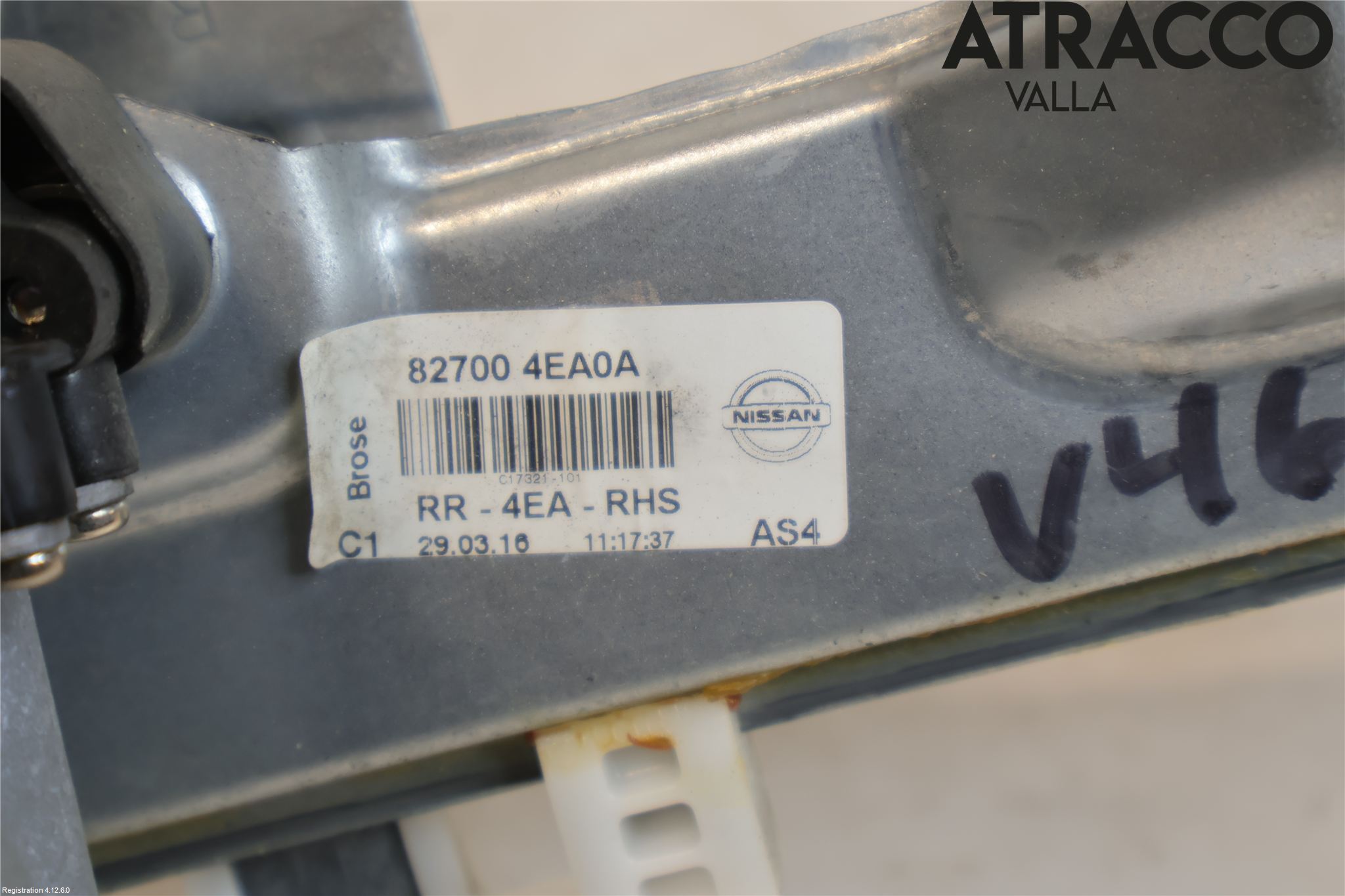 Nissan QASHQAI 14-17 Fönsterhiss El Kompl
