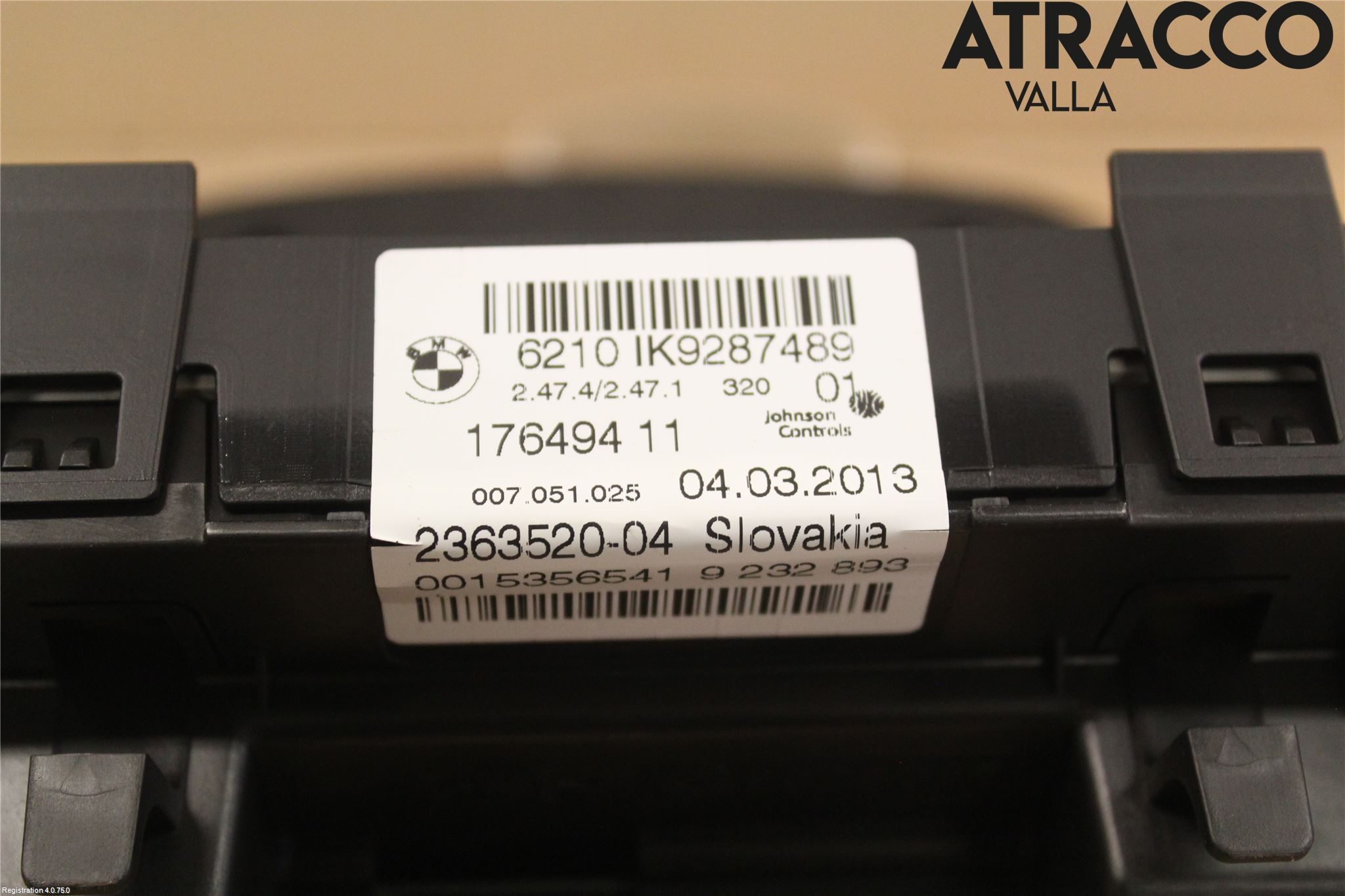 BMW 3 F30/F31/F80 12-19 Instrument Komb