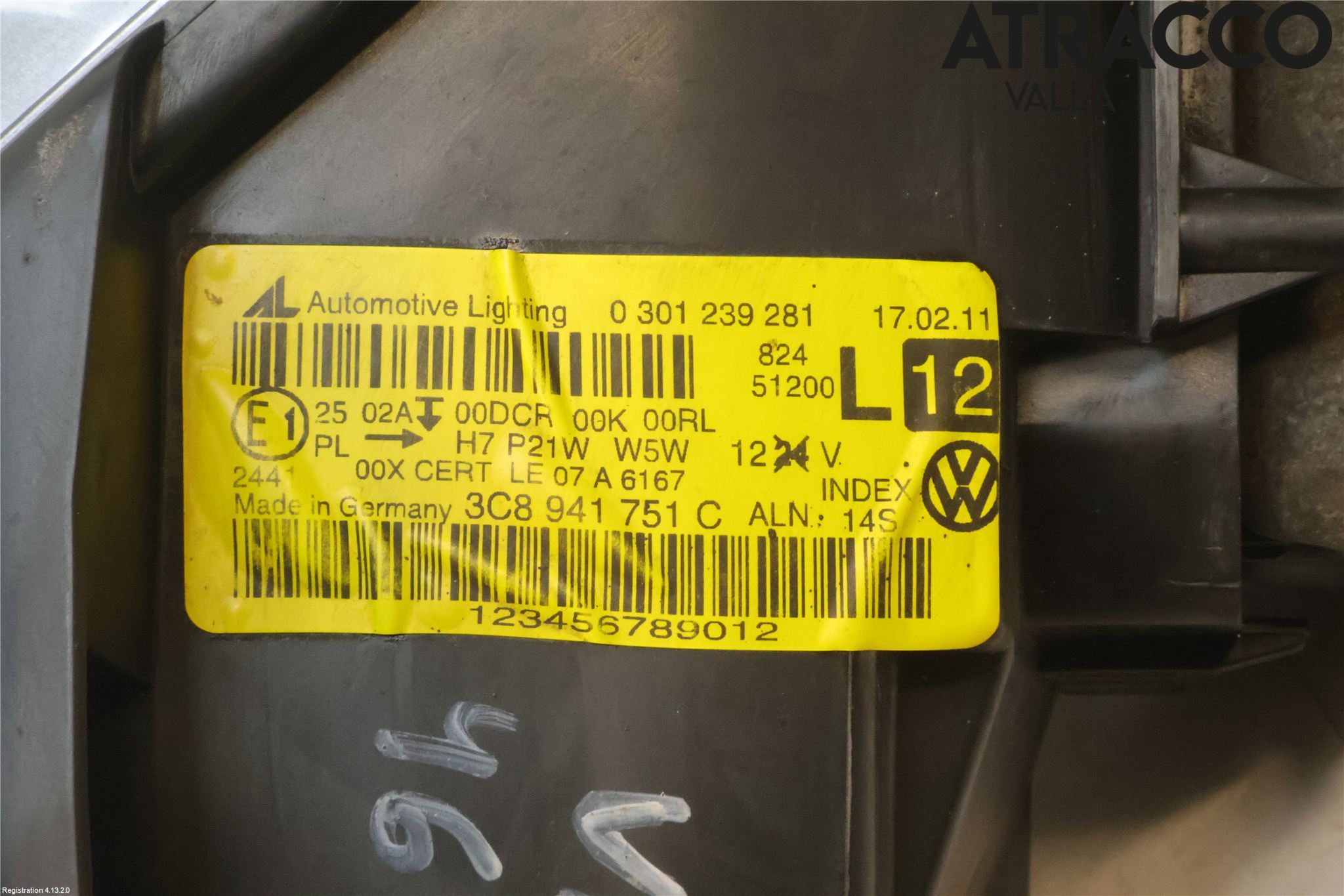 Volkswagen VW PASSAT CC 08-16 Strålkastare Vänster