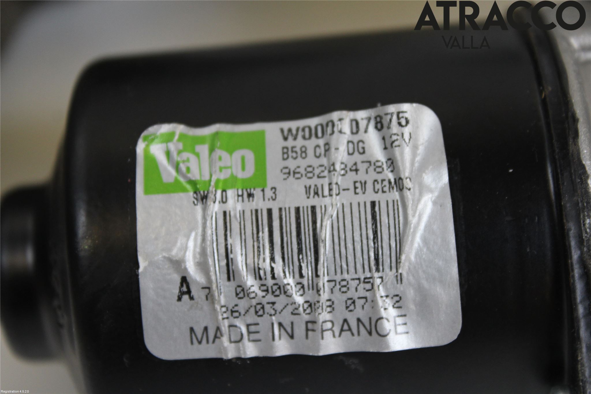 Citroen C4 GRAND PICASSO 07-13 Torkarmotor Vindruta