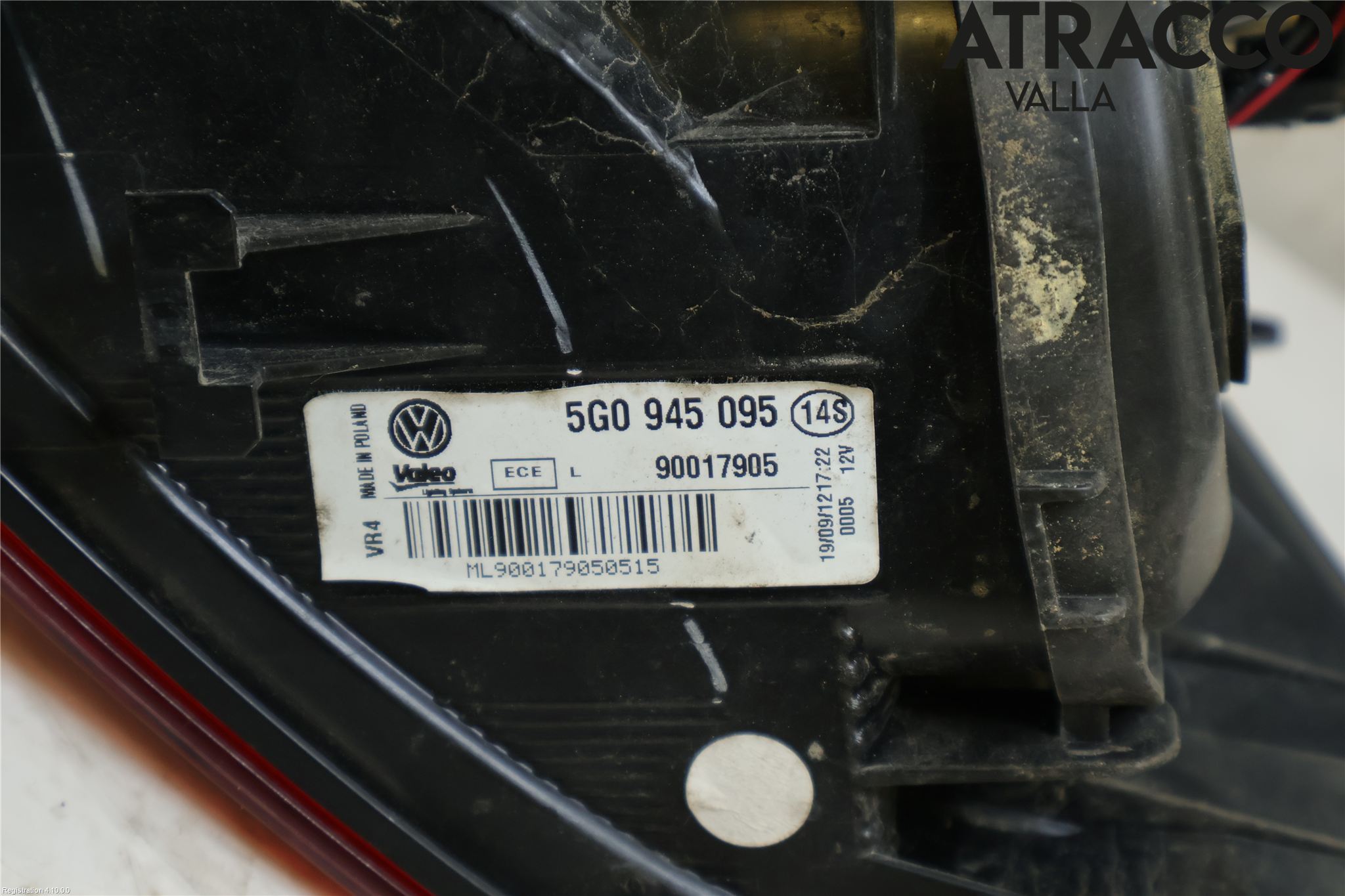 Volkswagen VW GOLF / E-GOLF VII 13-20 Bakljus Vänster