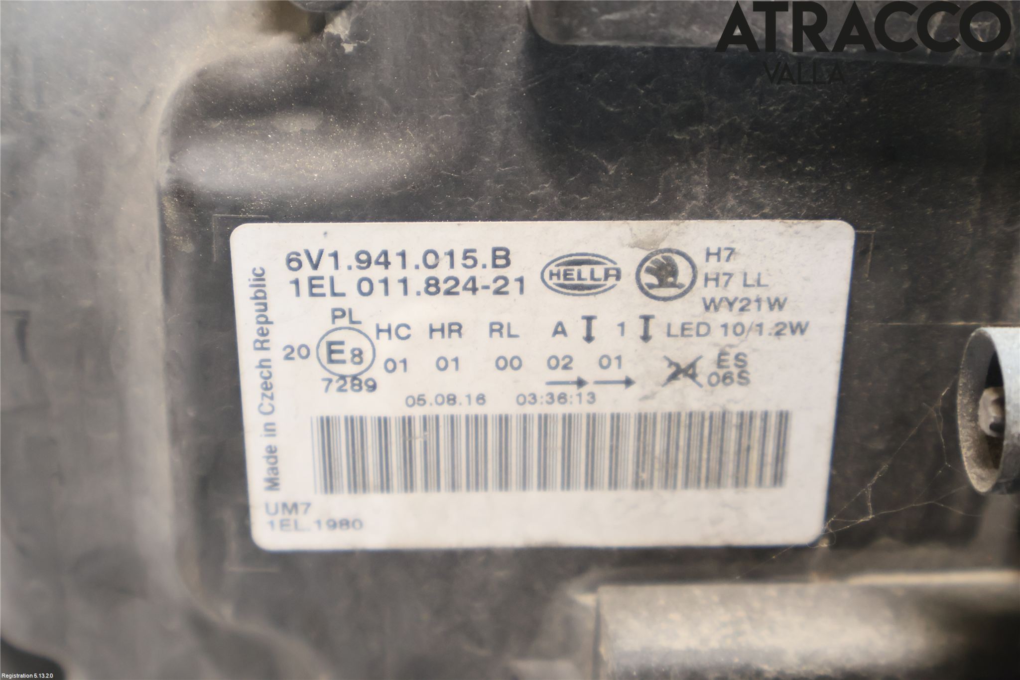 Skoda FABIA 15-21 Strålkastare Vänster