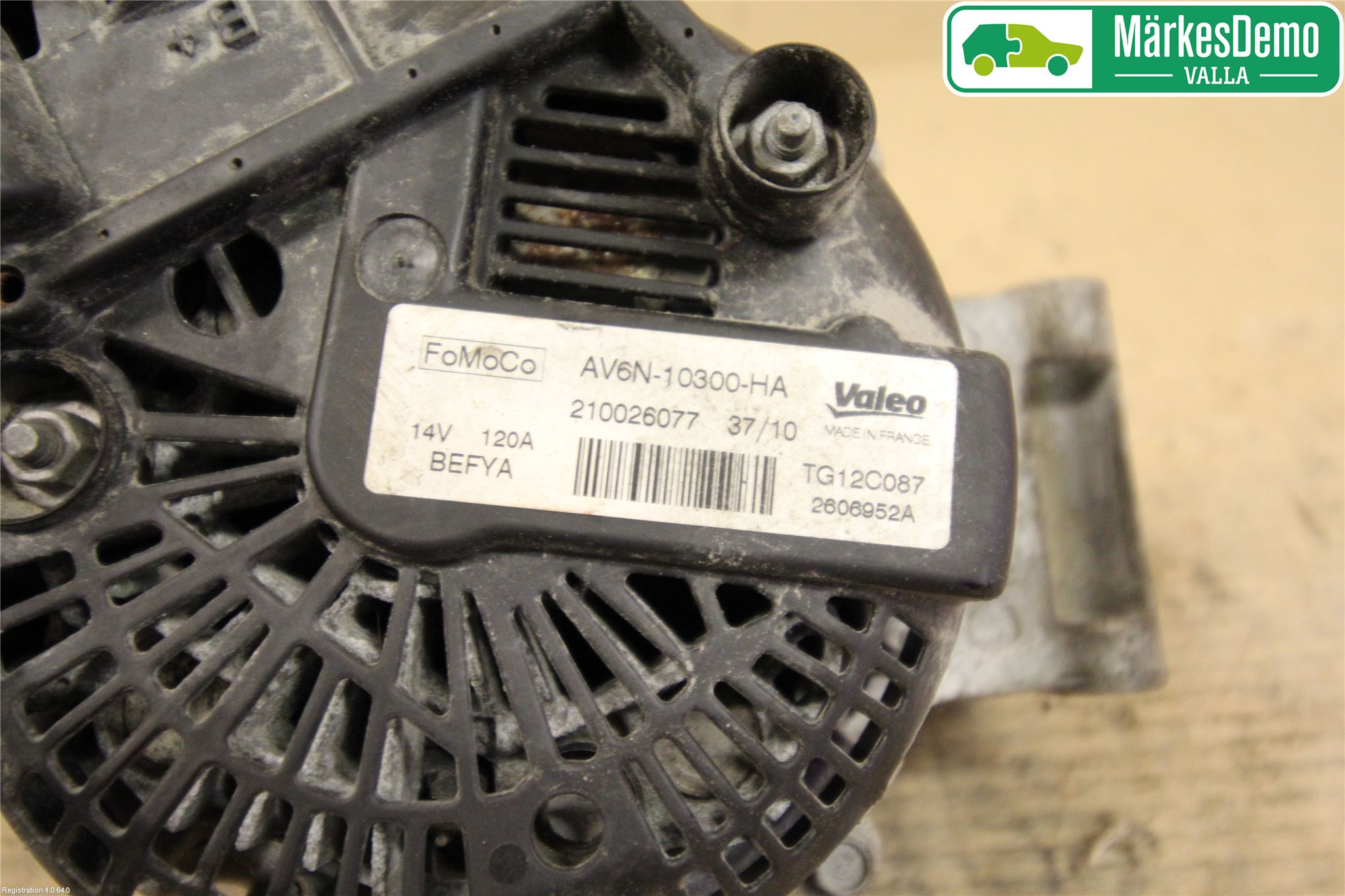 Ford FIESTA 09-12 Generator