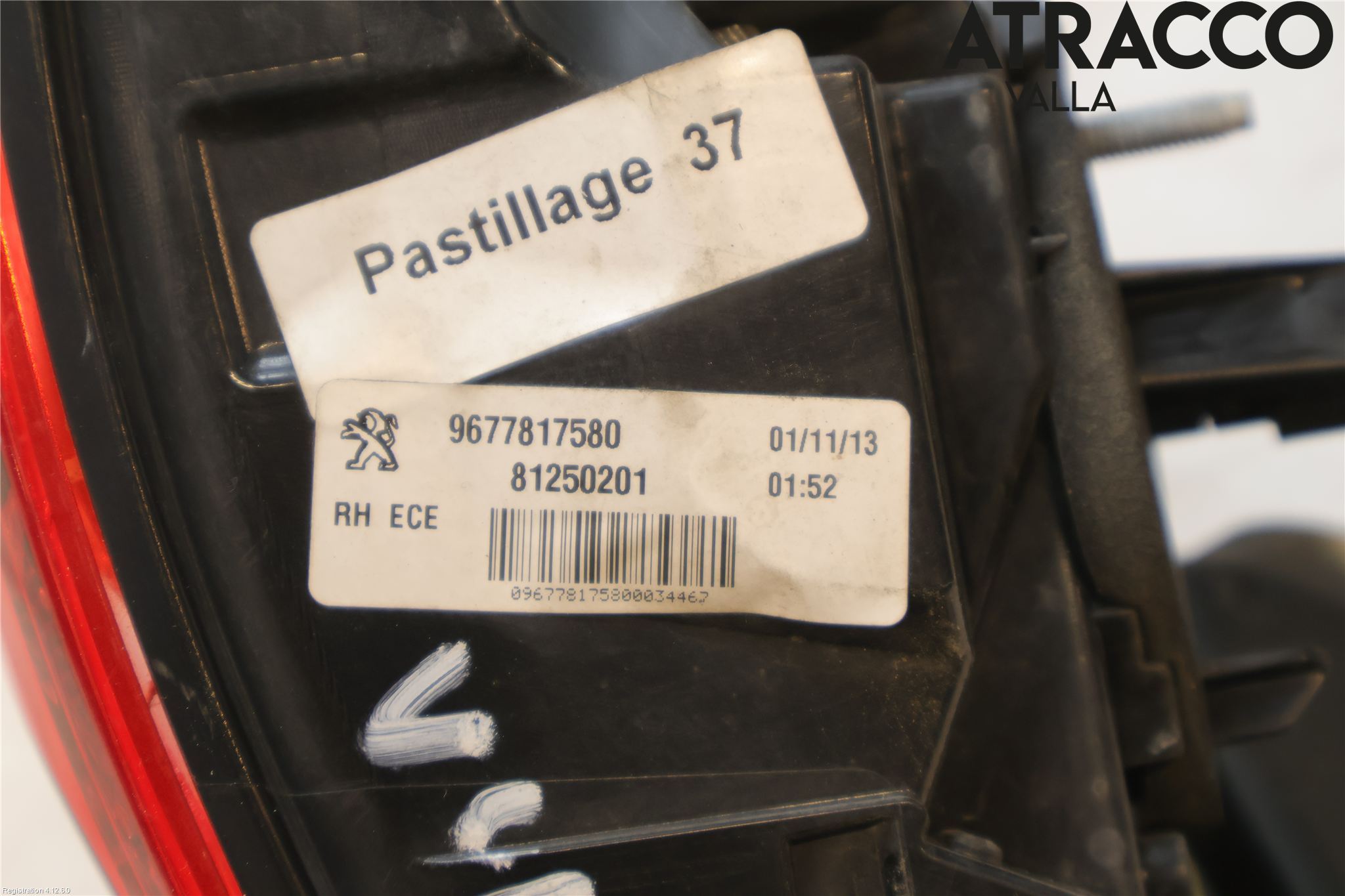 Peugeot 308 14-21 Bakljus Höger