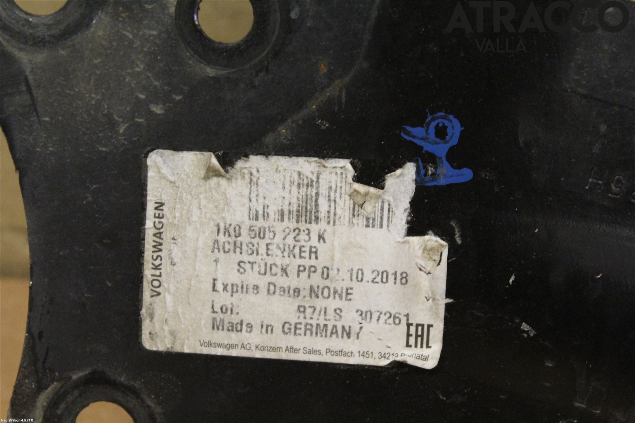 Audi A3/S3 05-13 Bärarm Bak Vänster