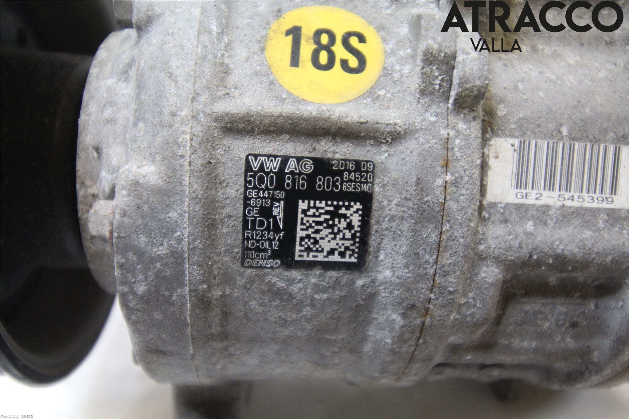 Volkswagen VW GOLF / E-GOLF VII 13-20 Ac Kompressor