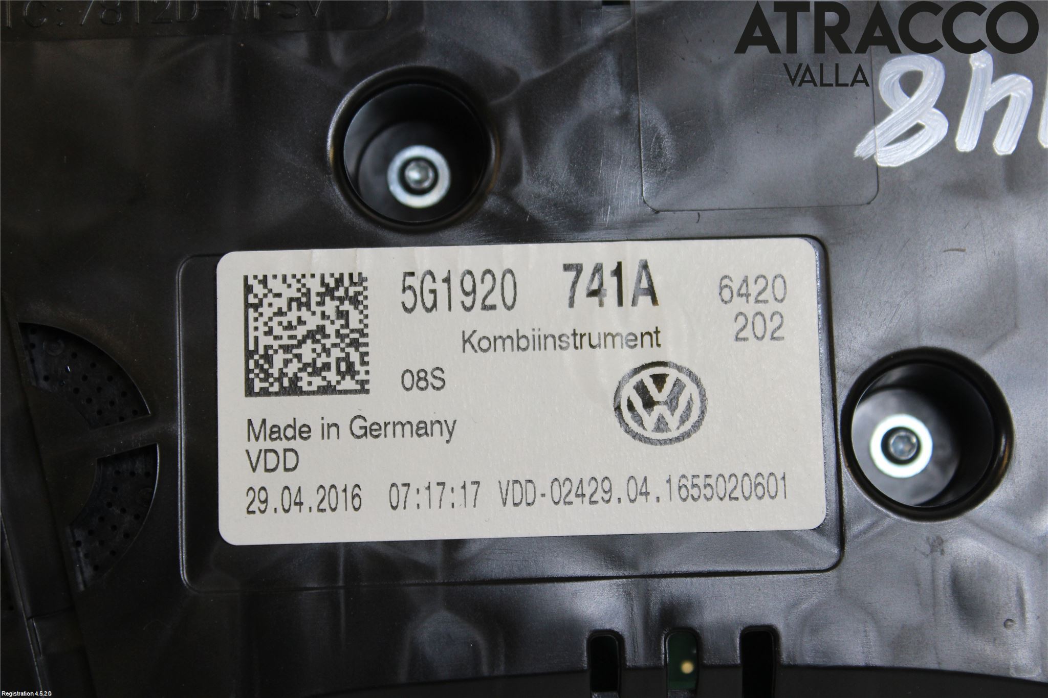 Volkswagen VW GOLF / E-GOLF VII 13-20 Instrument Komb
