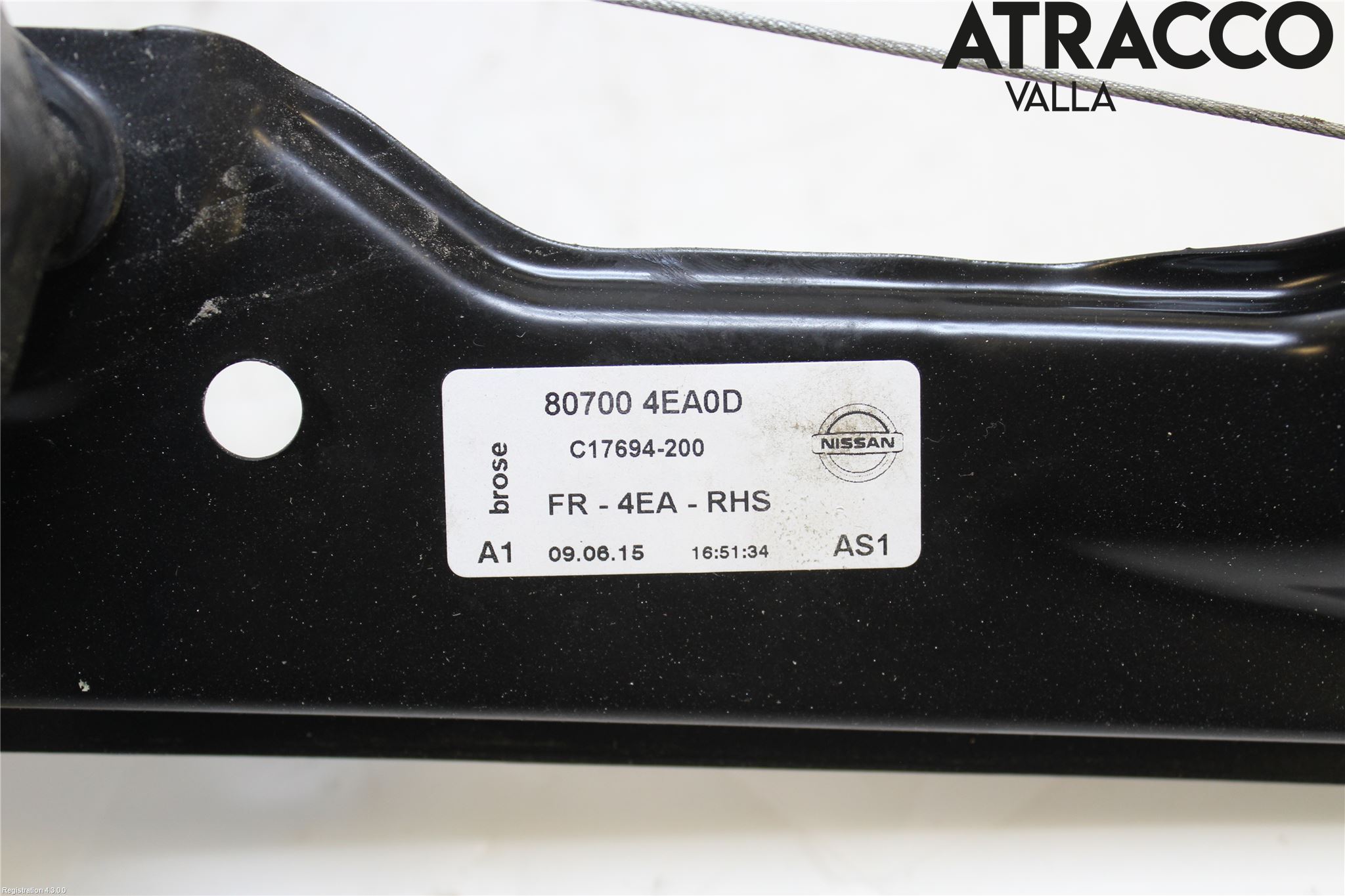 Nissan QASHQAI 14-17 Fönsterhiss El Kompl