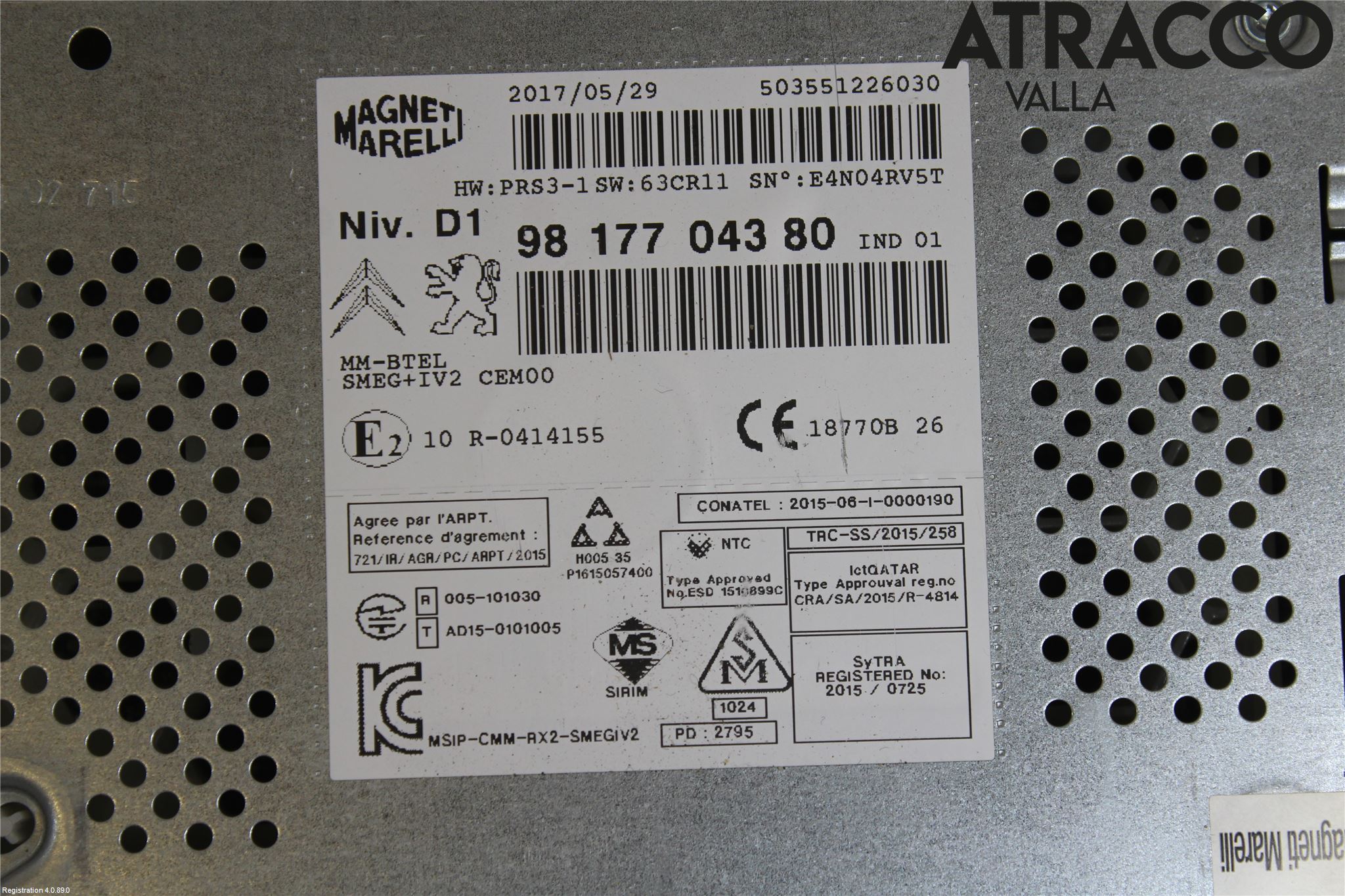 Citroen BERLINGO 08-18 Cd Radio - Multimediapanel