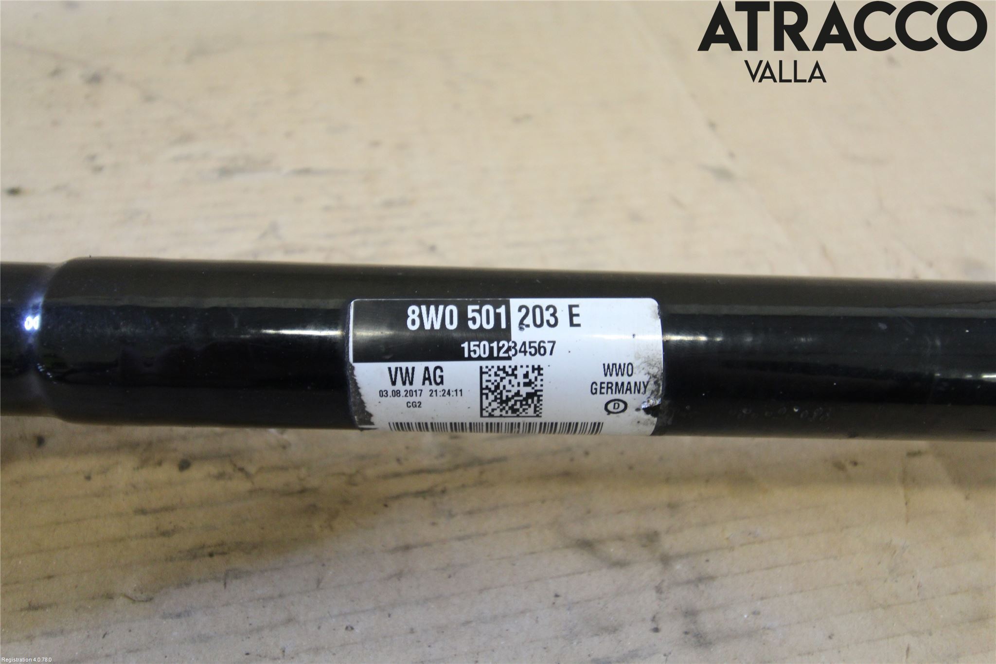 Audi A4/S4 B9 16-19 Drivaxel Bak Vä-Hö