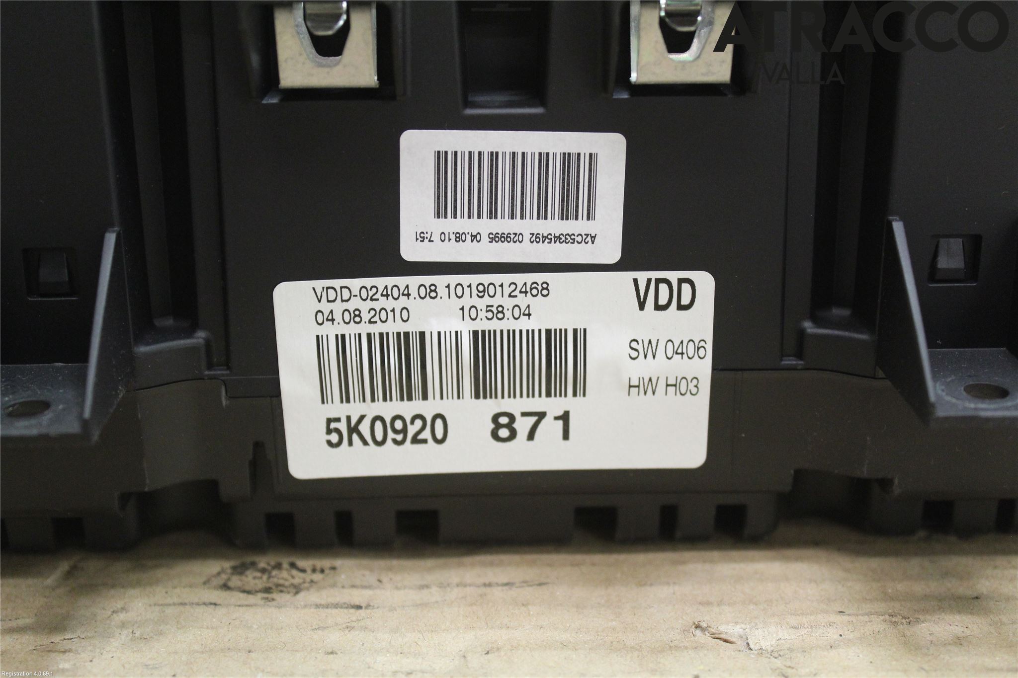 Volkswagen VW GOLF VI 09-13 Instrument Komb