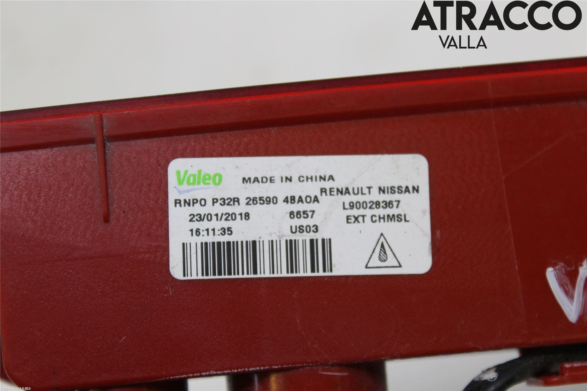 Nissan X-TRAIL 14-21 Bromsljus Bakruta