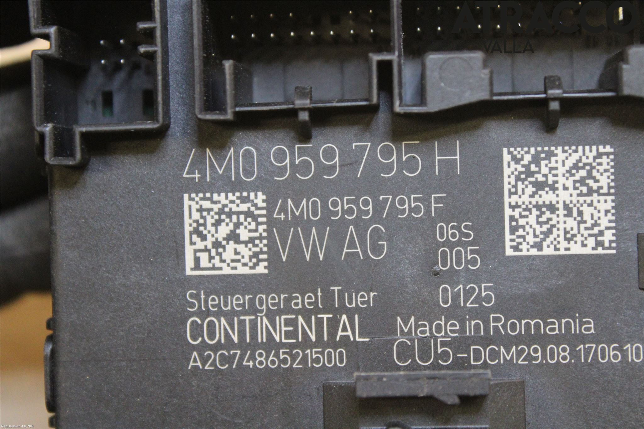 Audi A4/S4 B9 16-19 Styrenhet Dörr