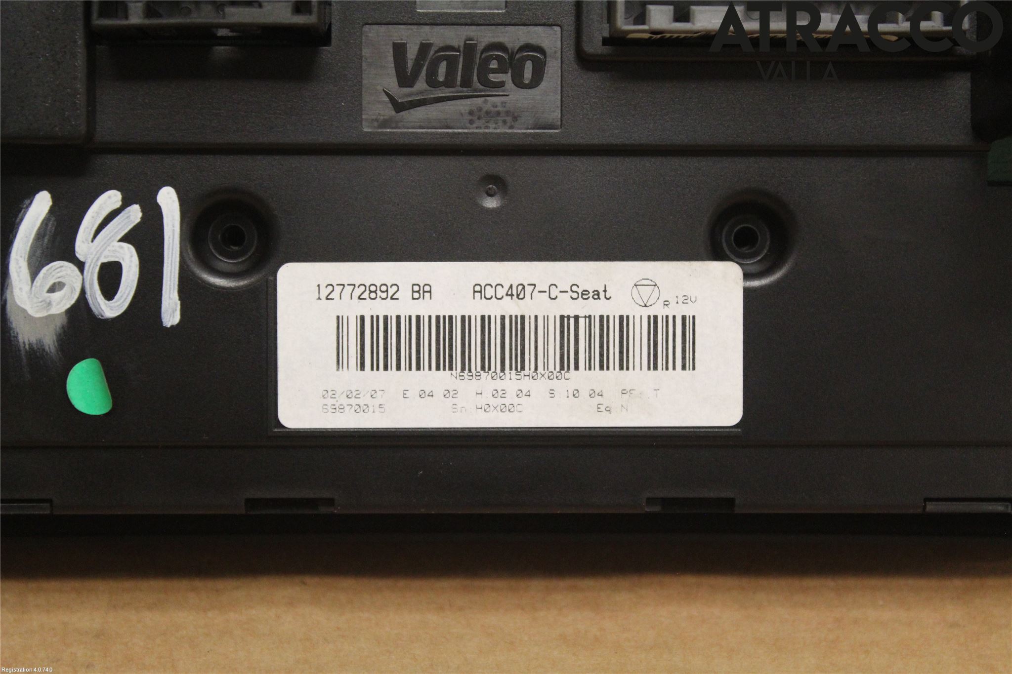 Saab 9-3 VER 2 Ac Styrenhet Ac Manöveren