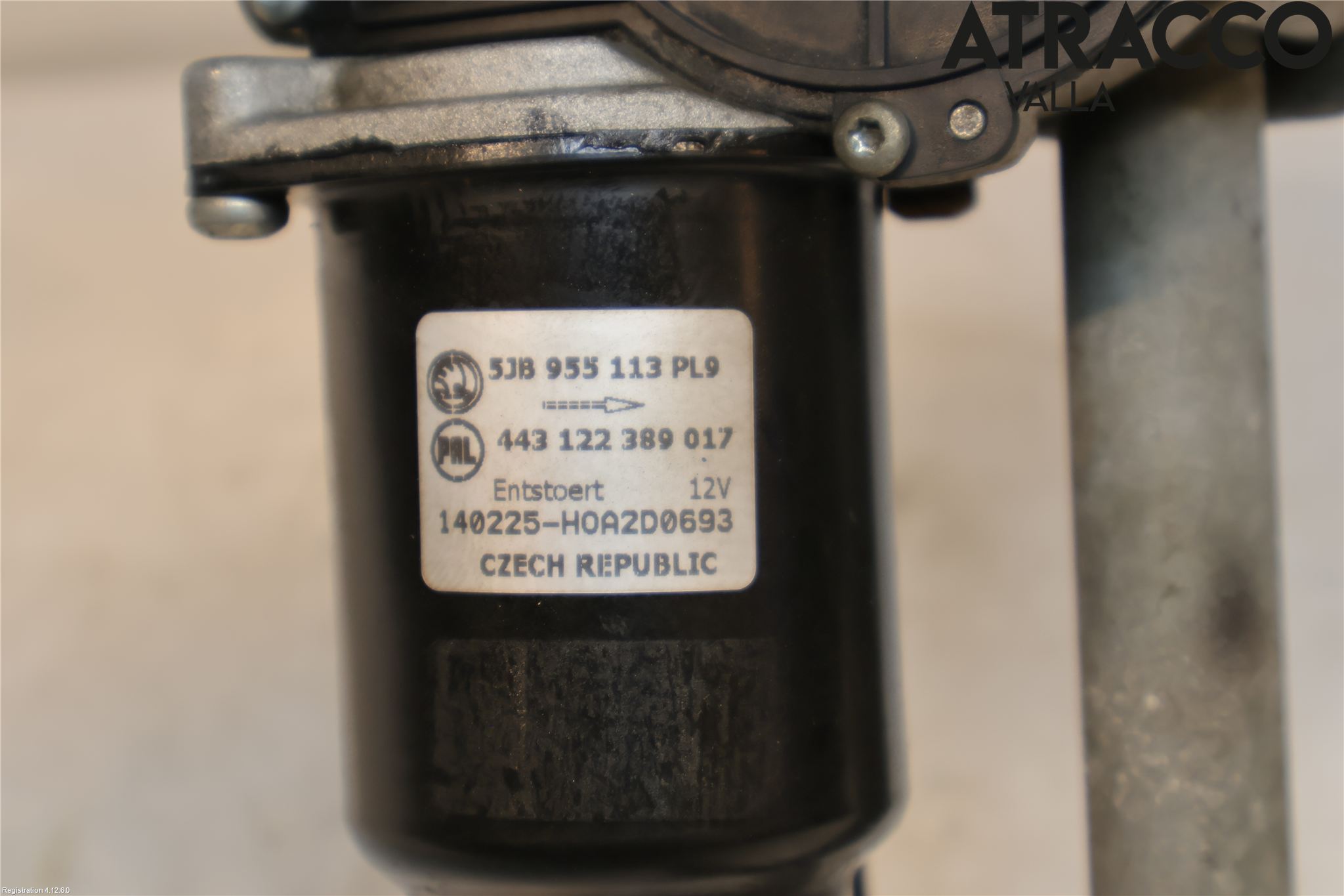 Skoda RAPID Torkarmekanism Vindruta