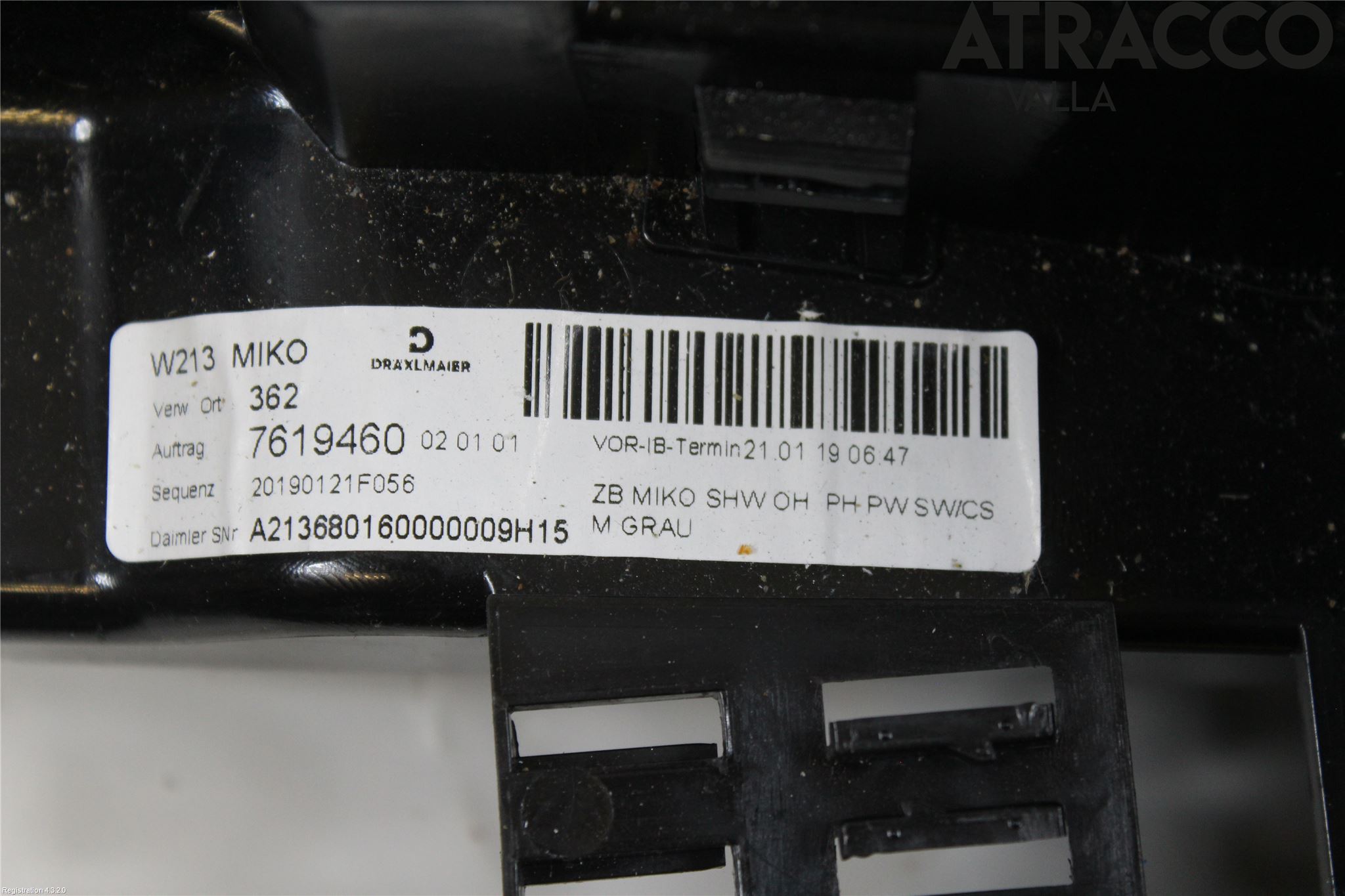 Mercedes-Benz MB E-KLASS (W213) 16-23 Inr Tunnelfack