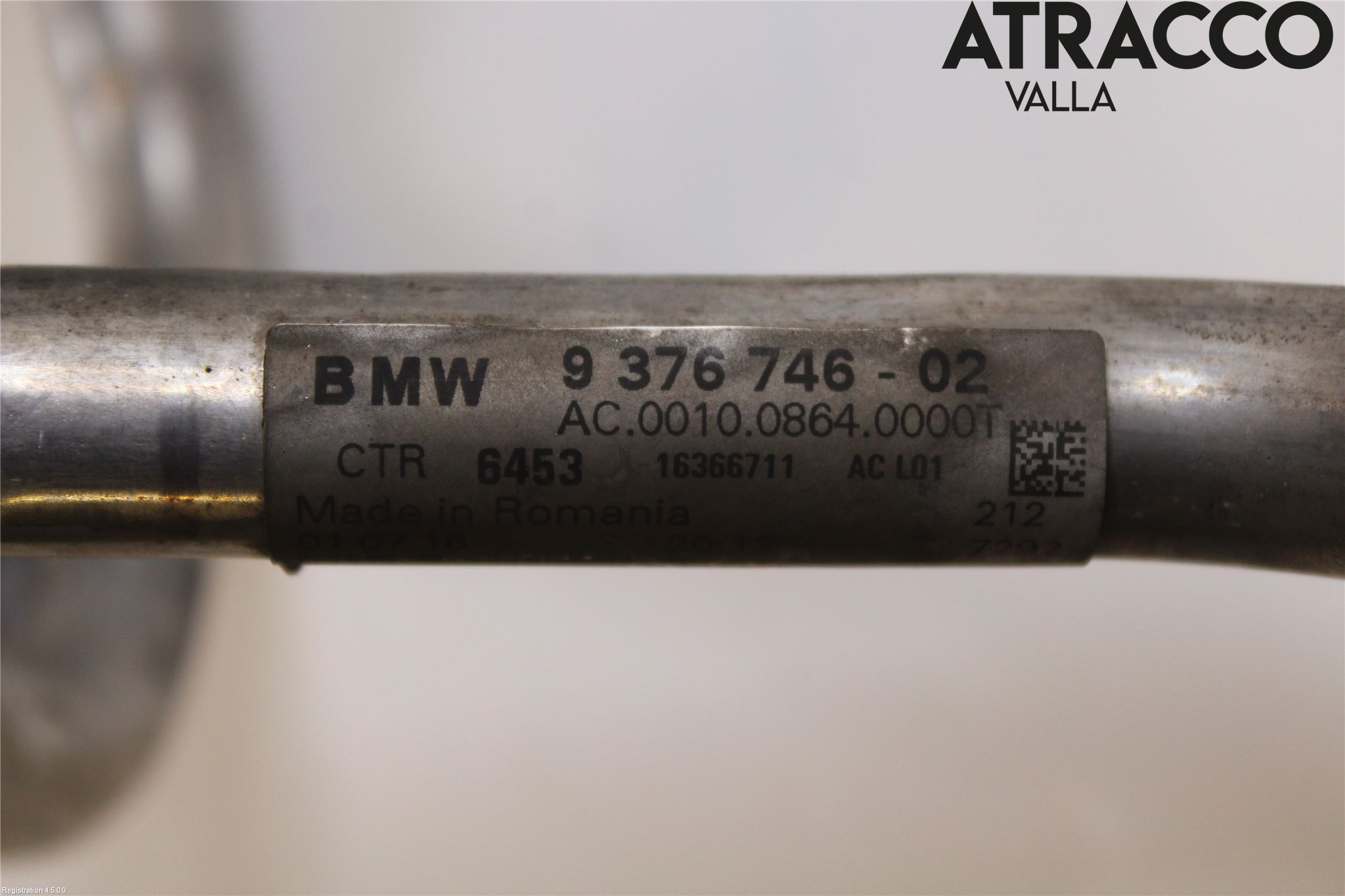 BMW 5 F10/F11/F18 09-17 Ac Slang-Rör