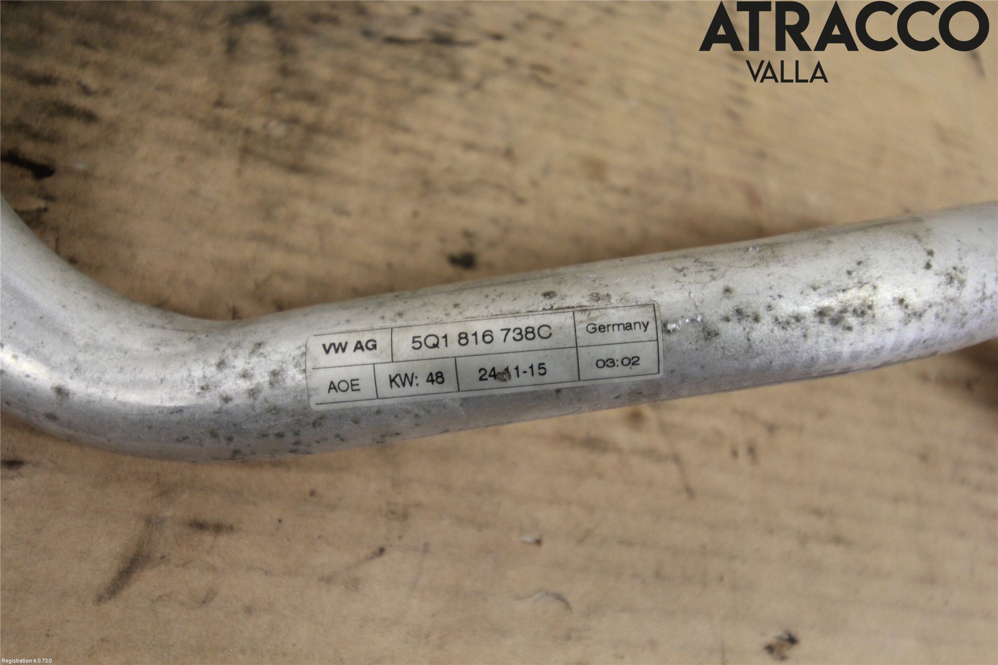 Volkswagen VW GOLF / E-GOLF VII 13-20 Ac Slang-Rör