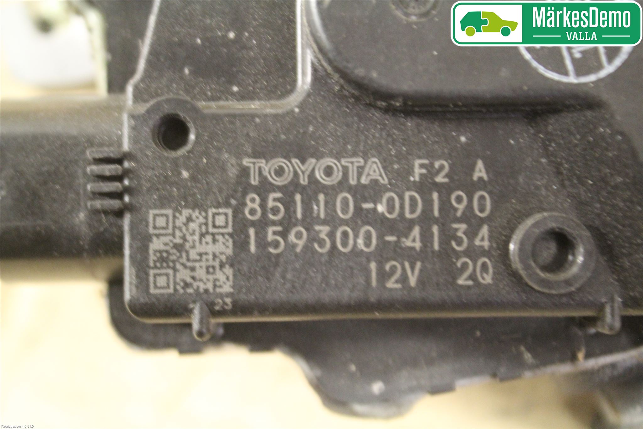 Toyota YARIS XP130 12-14 Torkarmotor Vindruta