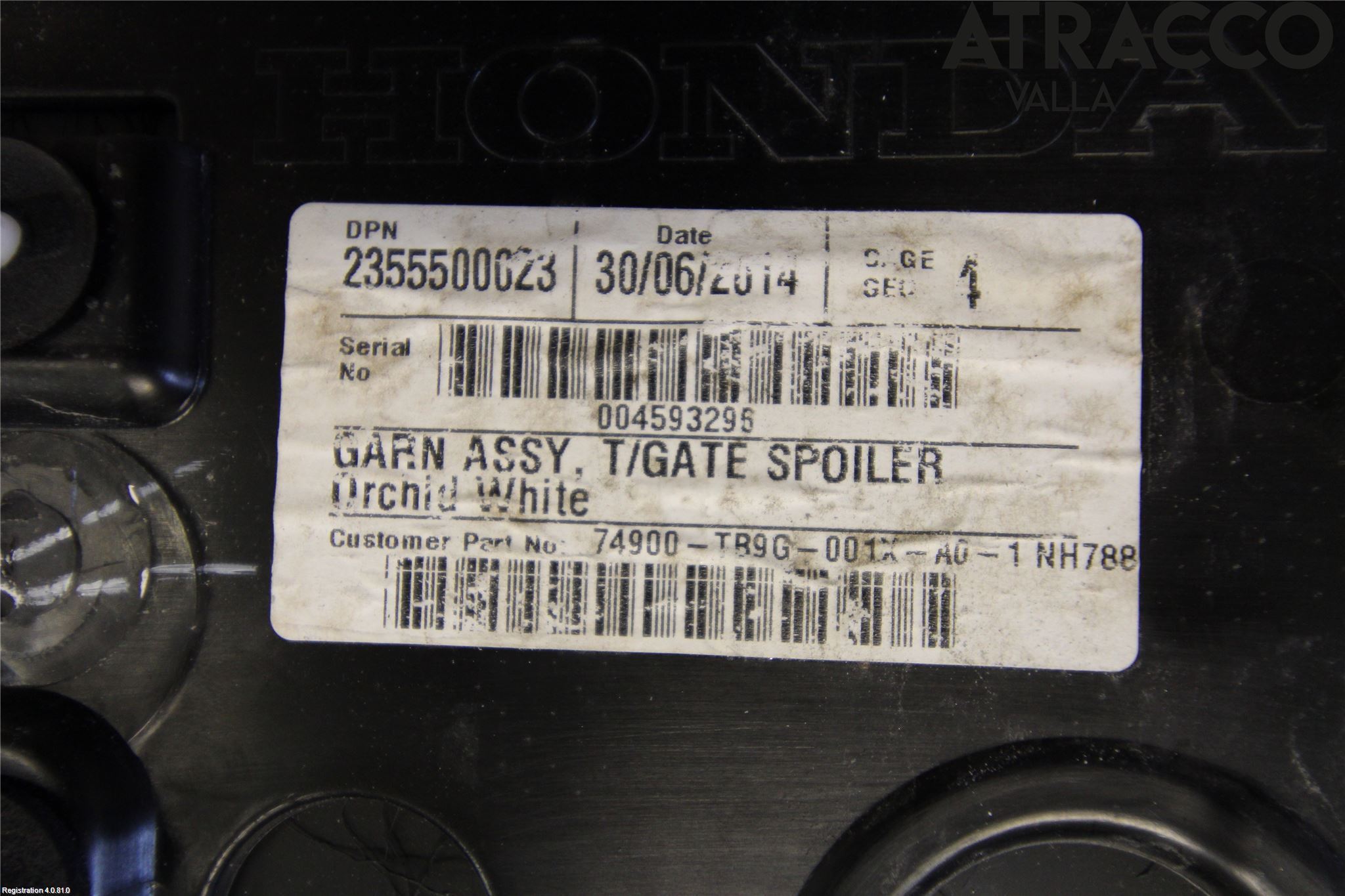 Honda CIVIC 12-16 Spoiler Baklucka