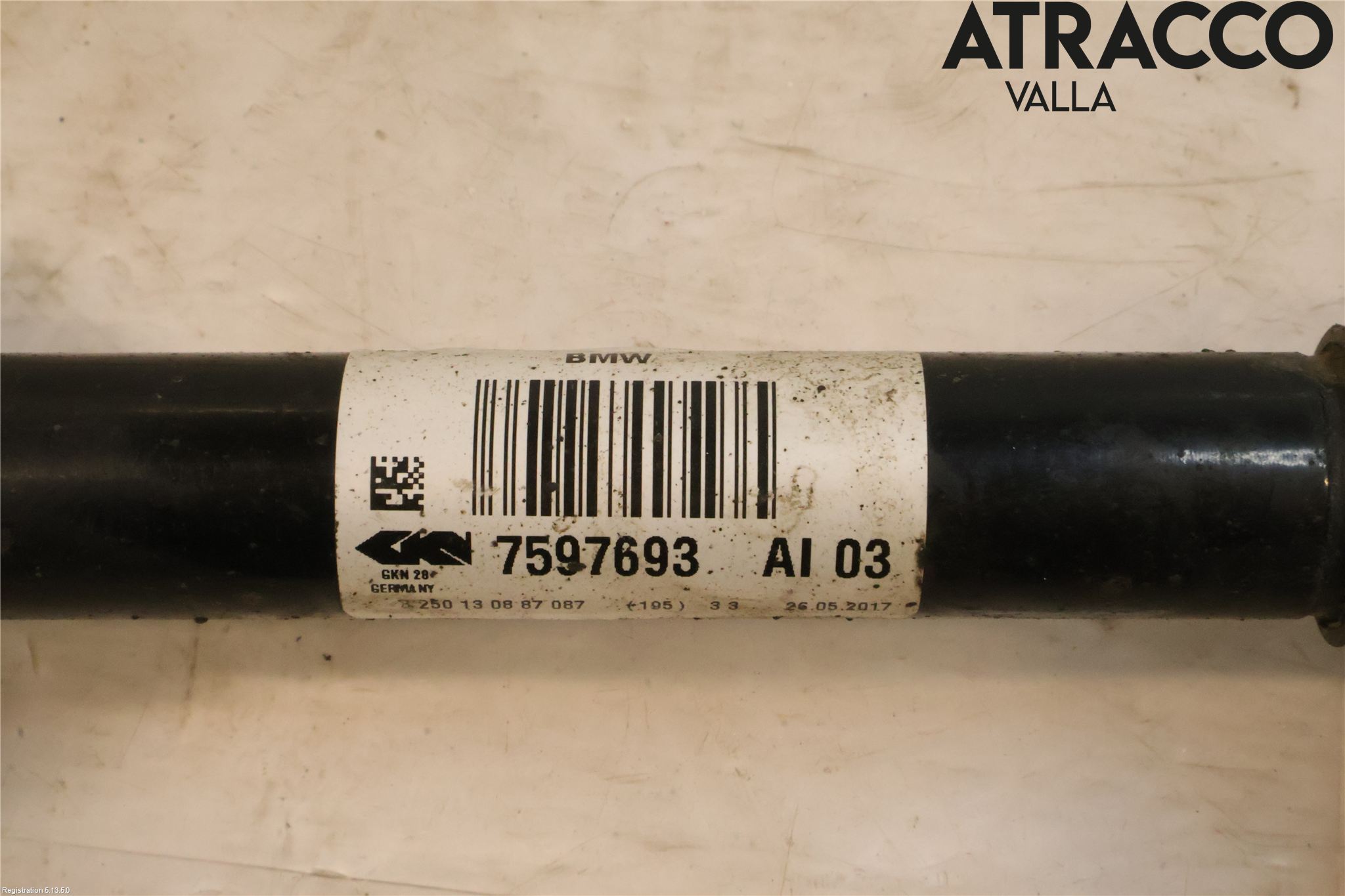 BMW 3 F30/F31/F80 12-19 Drivaxel Fram Vänster