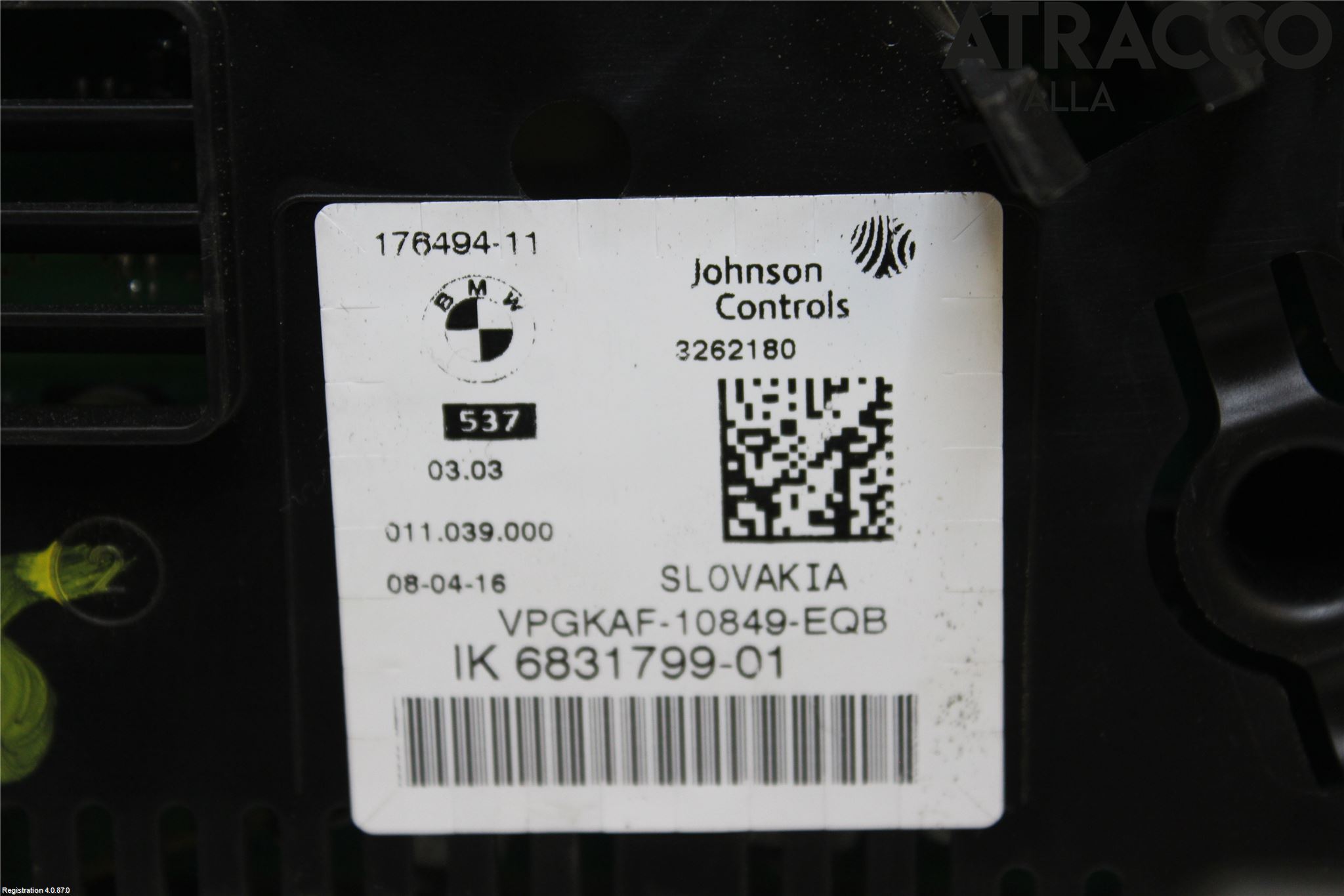 BMW 5 F10/F11/F18 09-17 Instrument Komb