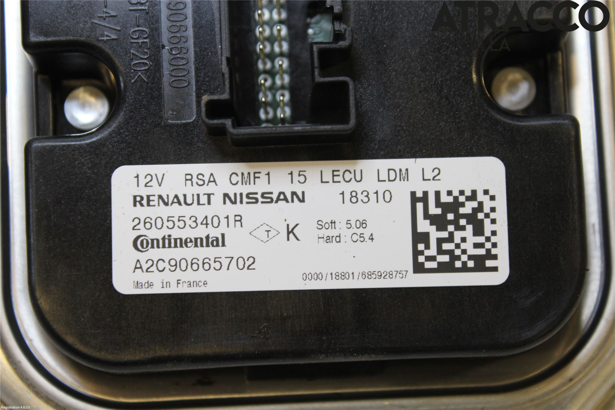 Renault CAPTUR 20-24 Styrenhet Strålkastare