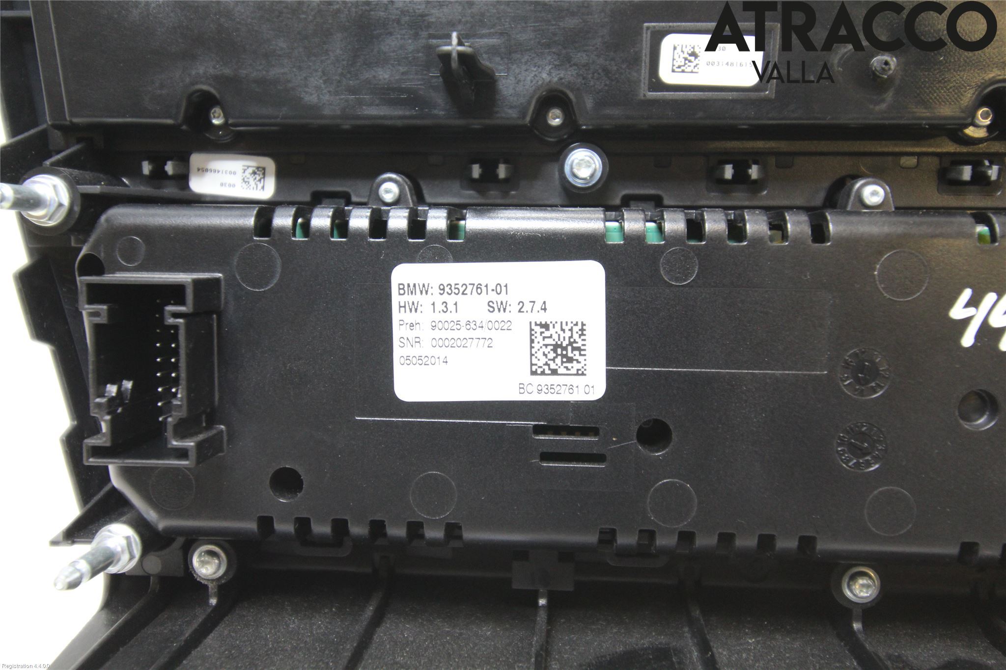 BMW 5 F10/F11/F18 09-17 Ac Styrenhet Ac Manöveren