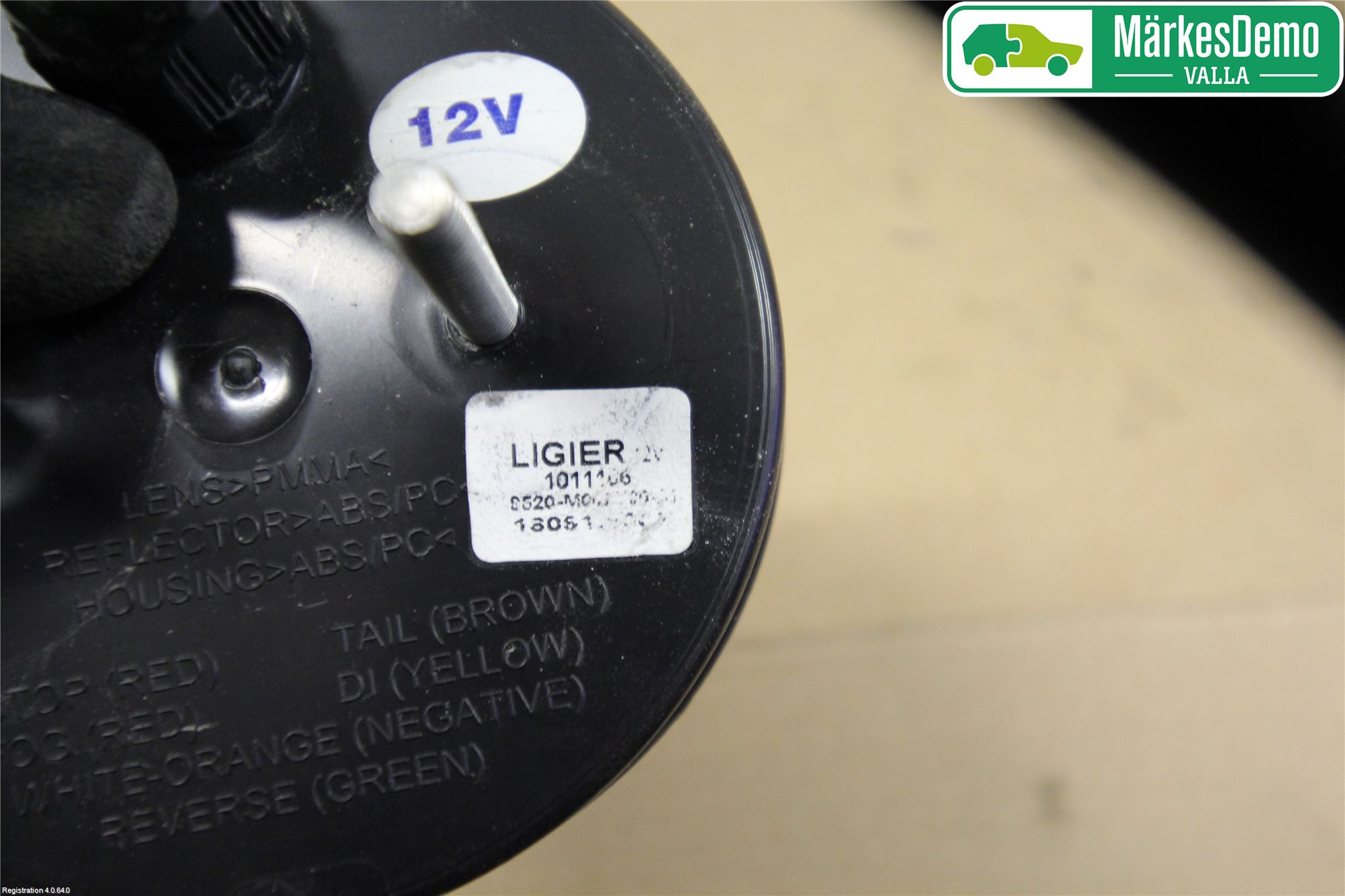 Mopedbil Microcar MICROCAR Blinkers Bak Kompl Hö