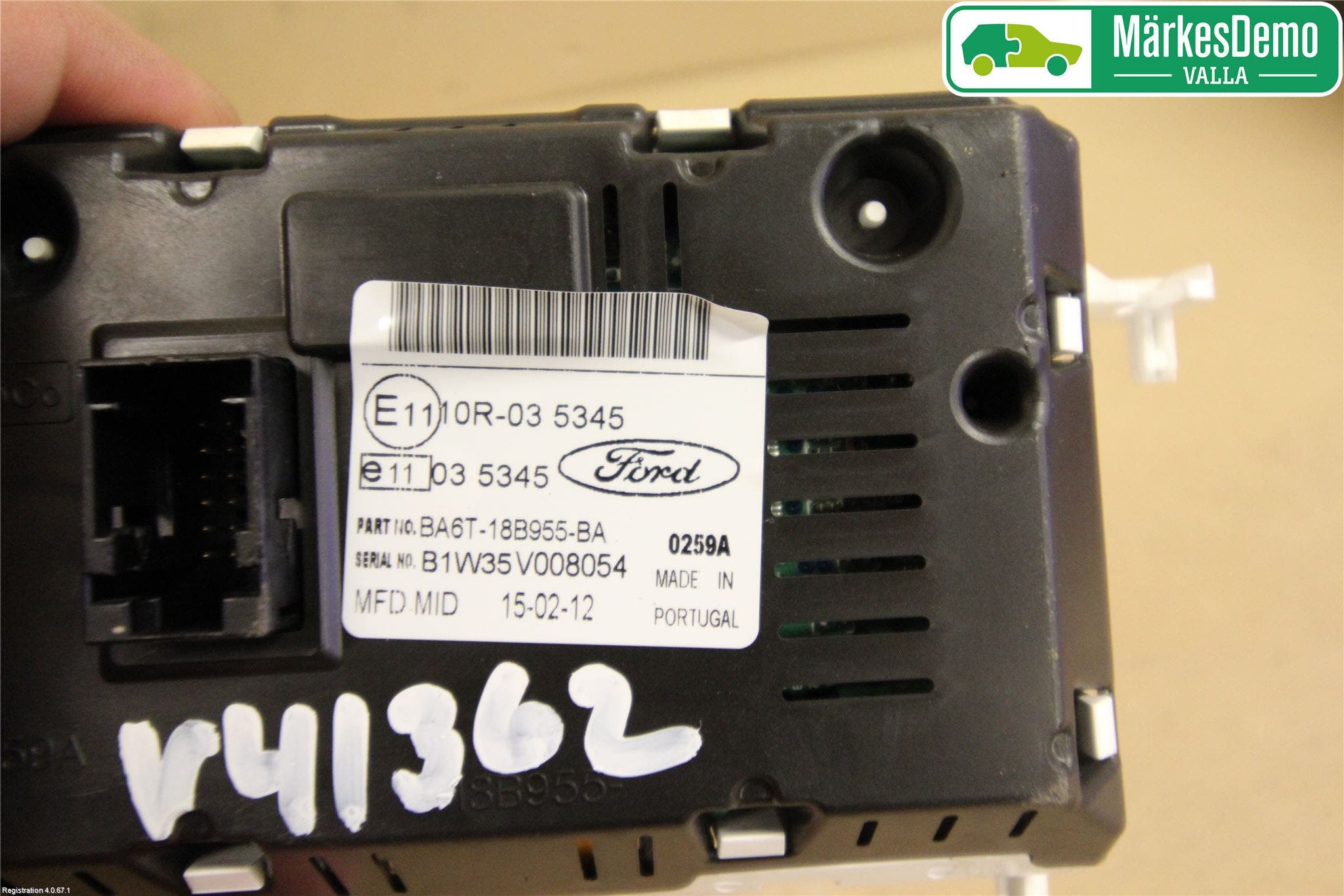 Ford FIESTA 09-12 Kontrolldisplay