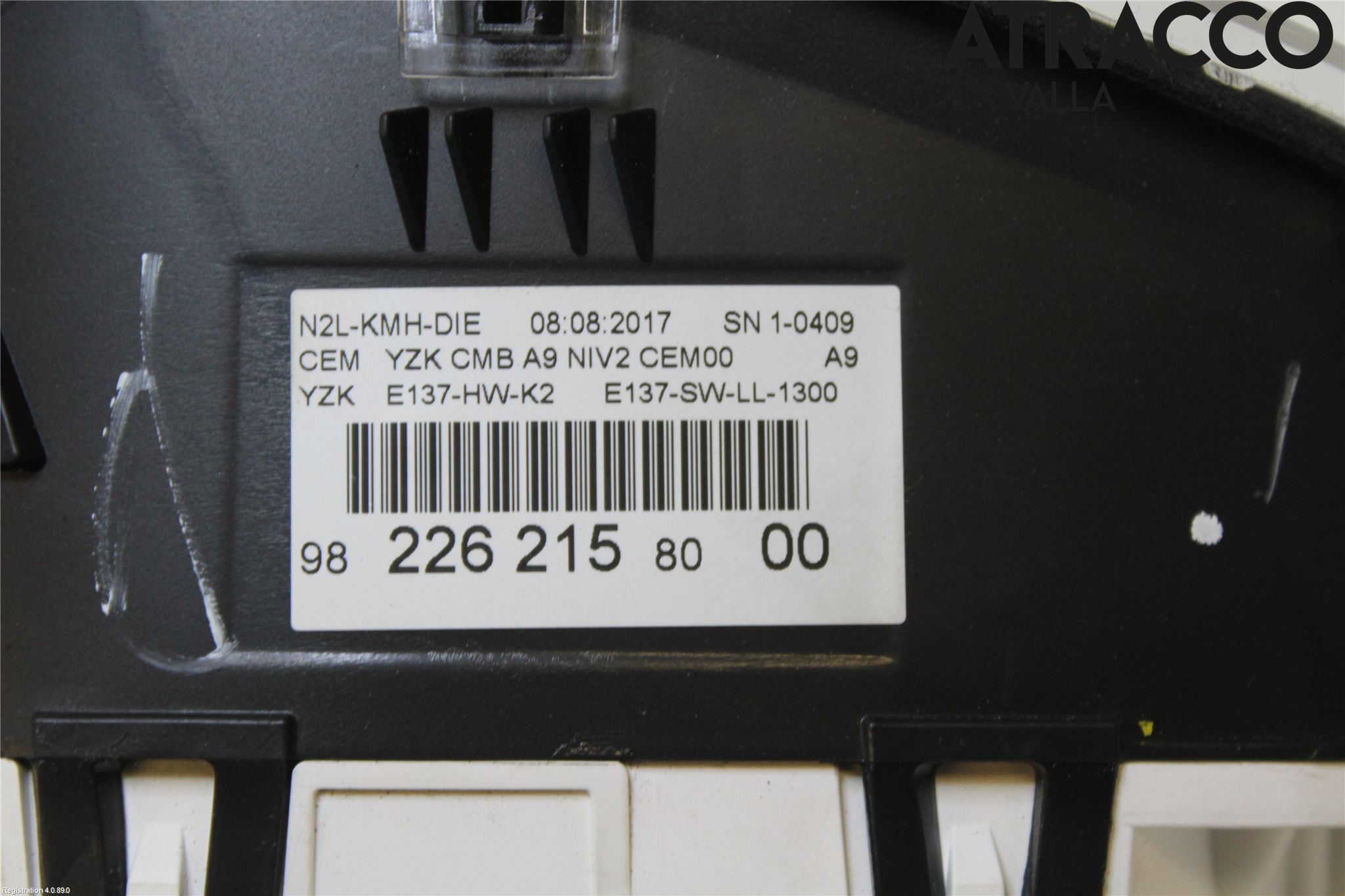 Peugeot PEUGOT 208 16-19 Instrument Komb