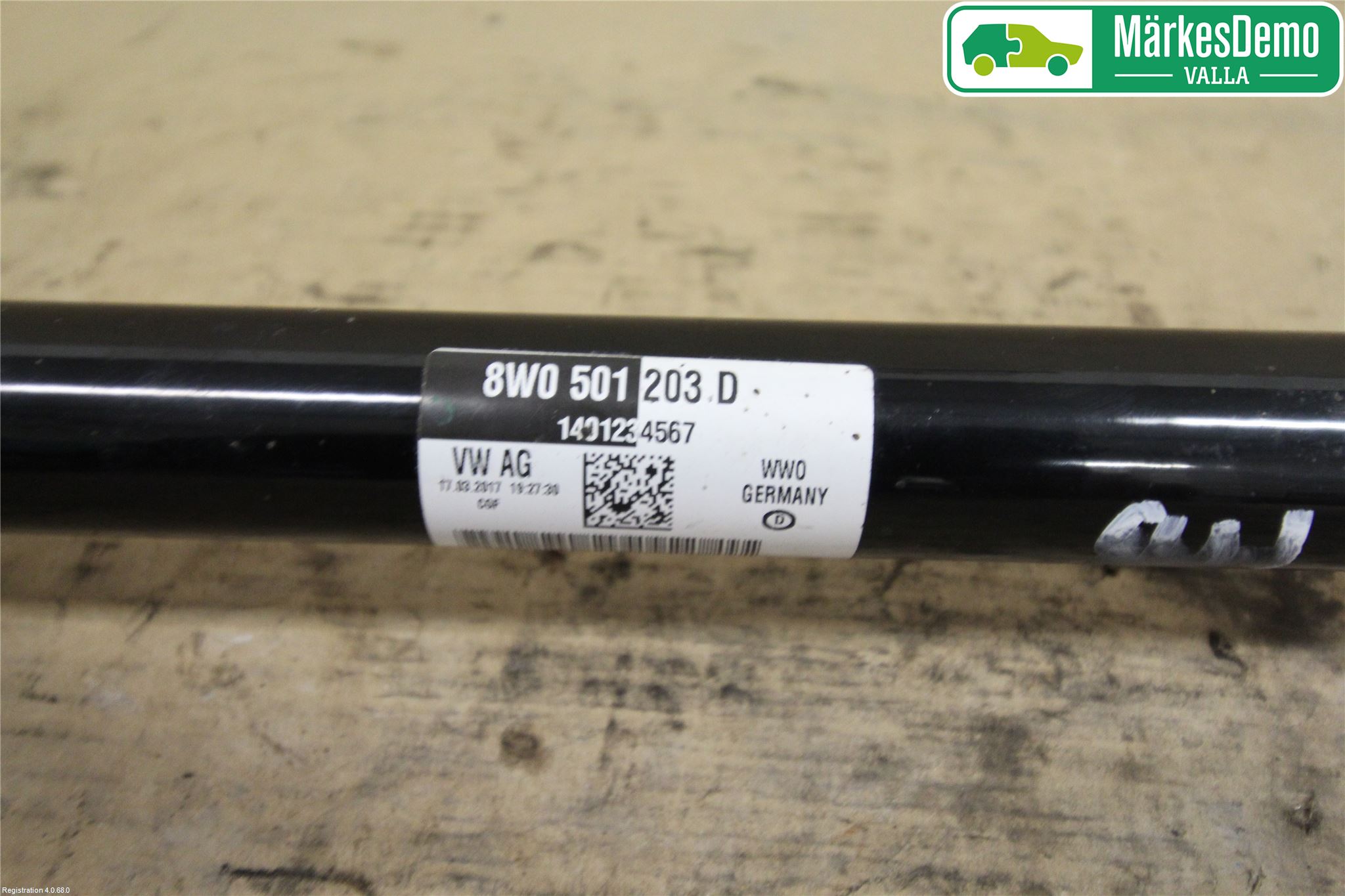 Audi A5 17- Drivaxel Bak Höger