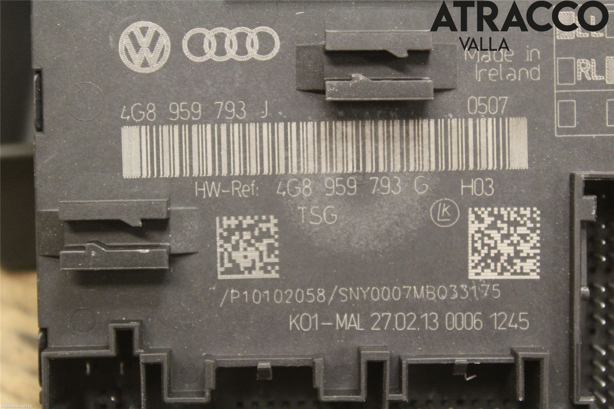 Audi A6/S6 4G 11-18 Styrenhet Dörr