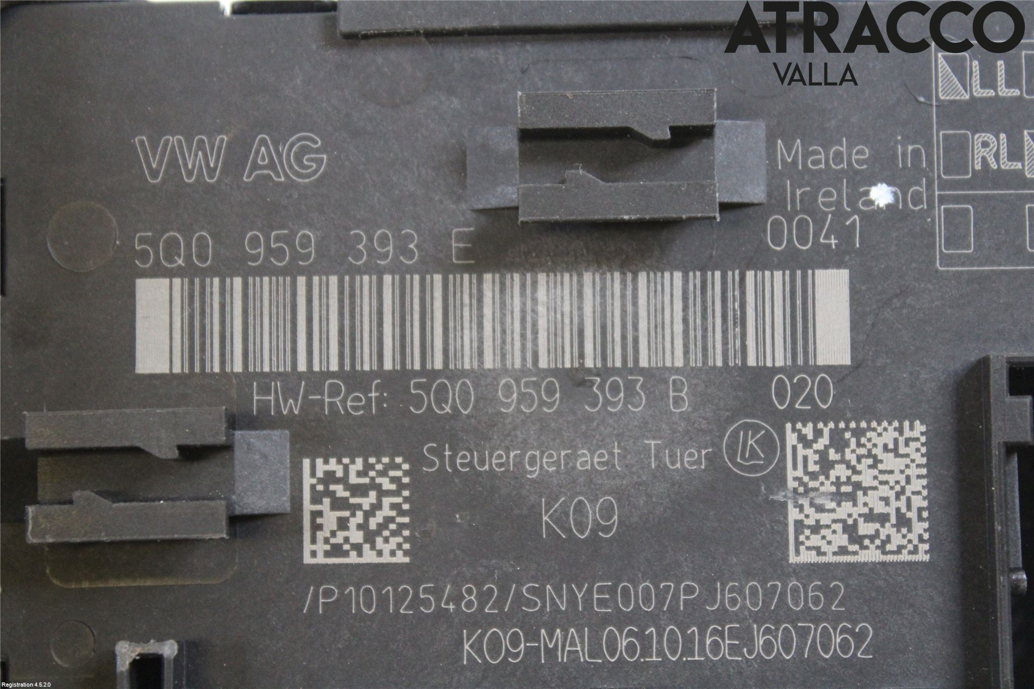 Volkswagen VW GOLF / E-GOLF VII 13-20 Styrenhet Dörr