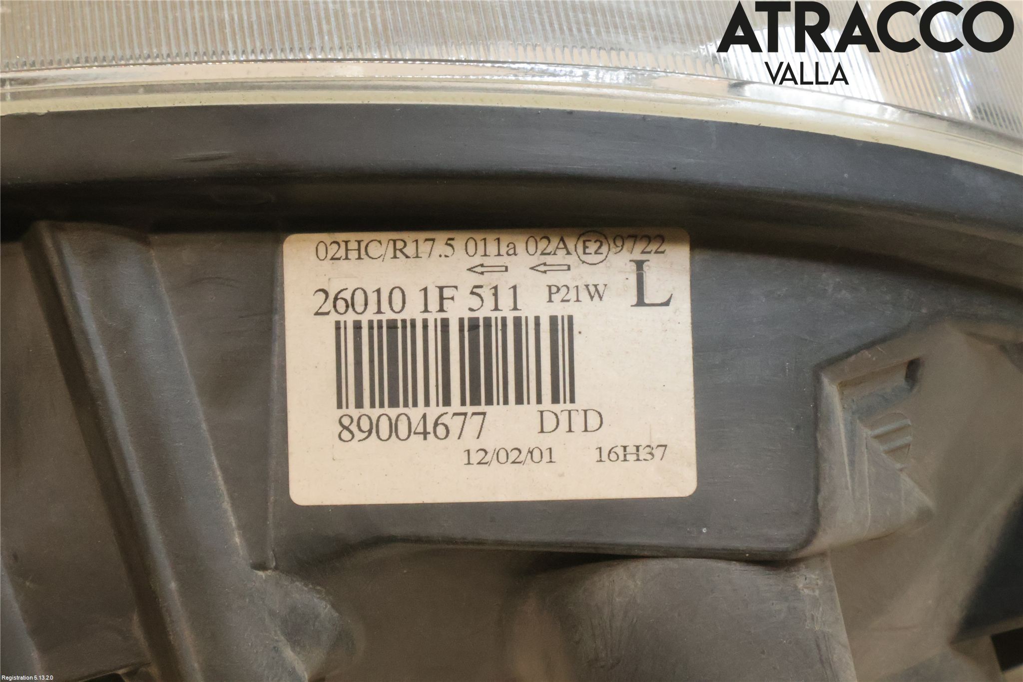Nissan MICRA 99-02 Strålkastare Höger