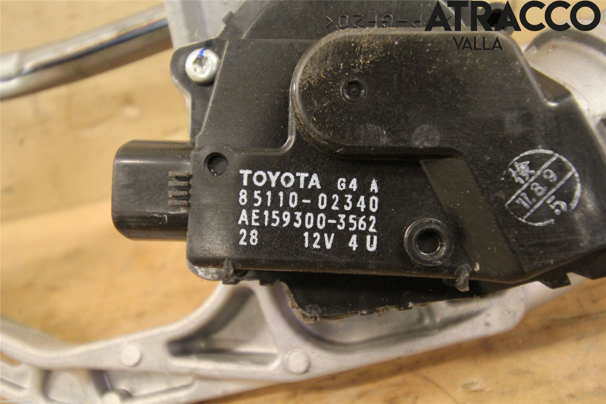 Toyota AURIS 13-19 Torkarmekanism Vindruta