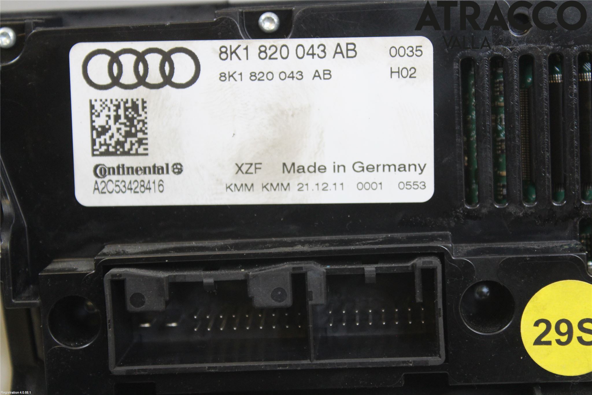 Audi A5 07-16 Ac Styrenhet Ac Manöveren