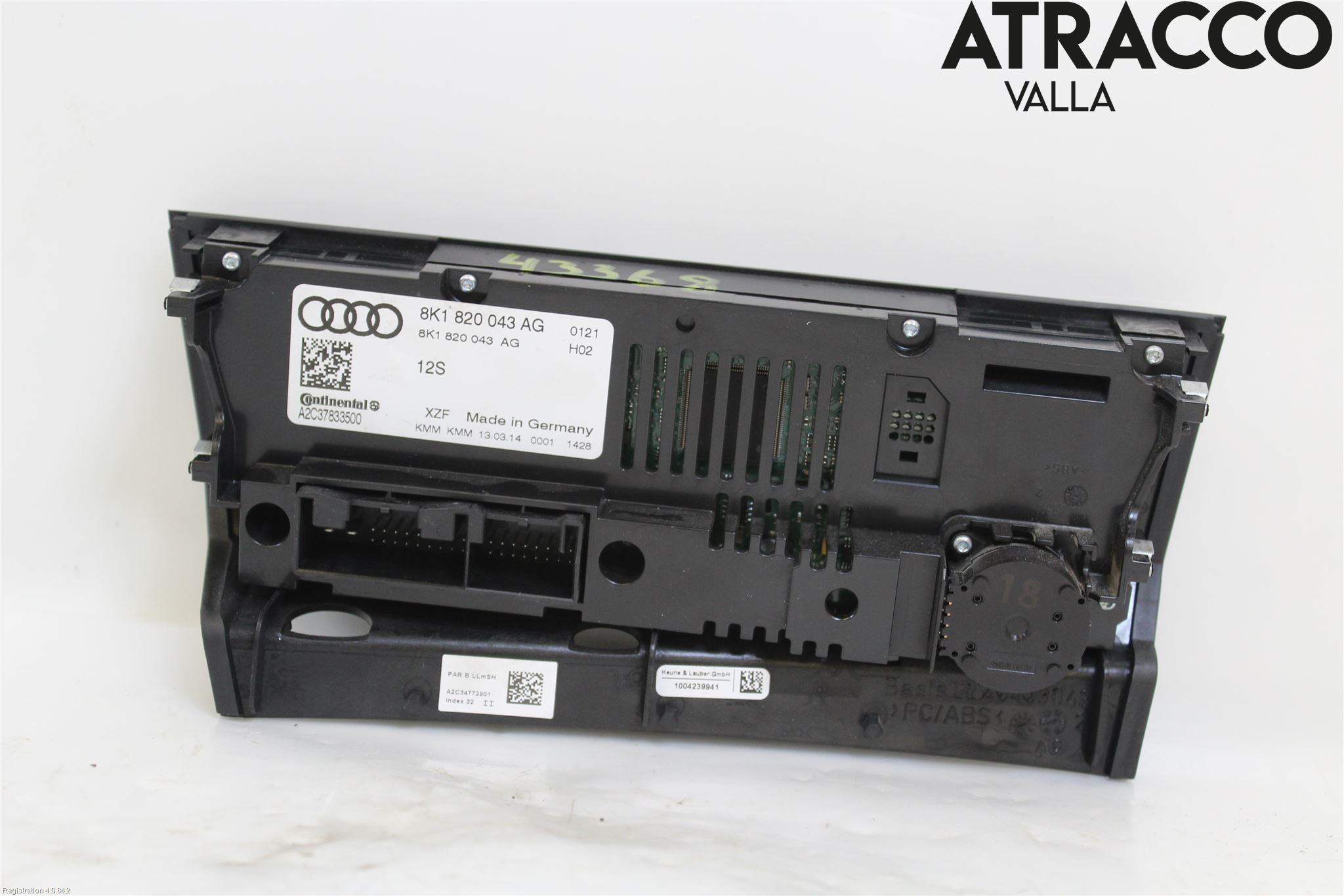 Audi A4 12-15 Ac Styrenhet Ac Manöveren