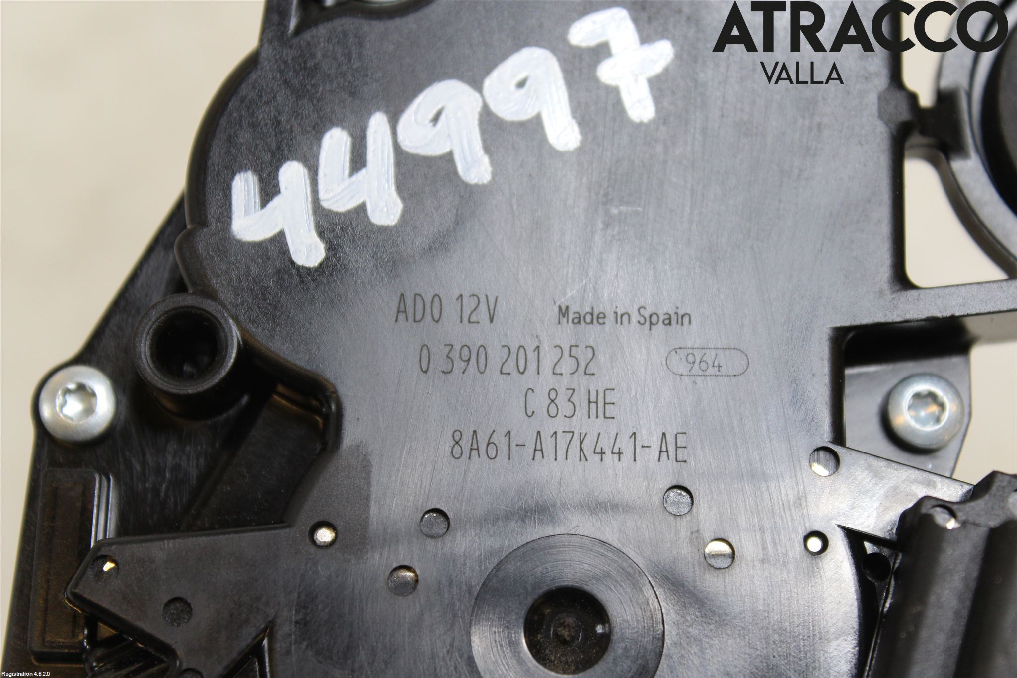 Ford FIESTA 13-17 Torkarmotor Baklucka