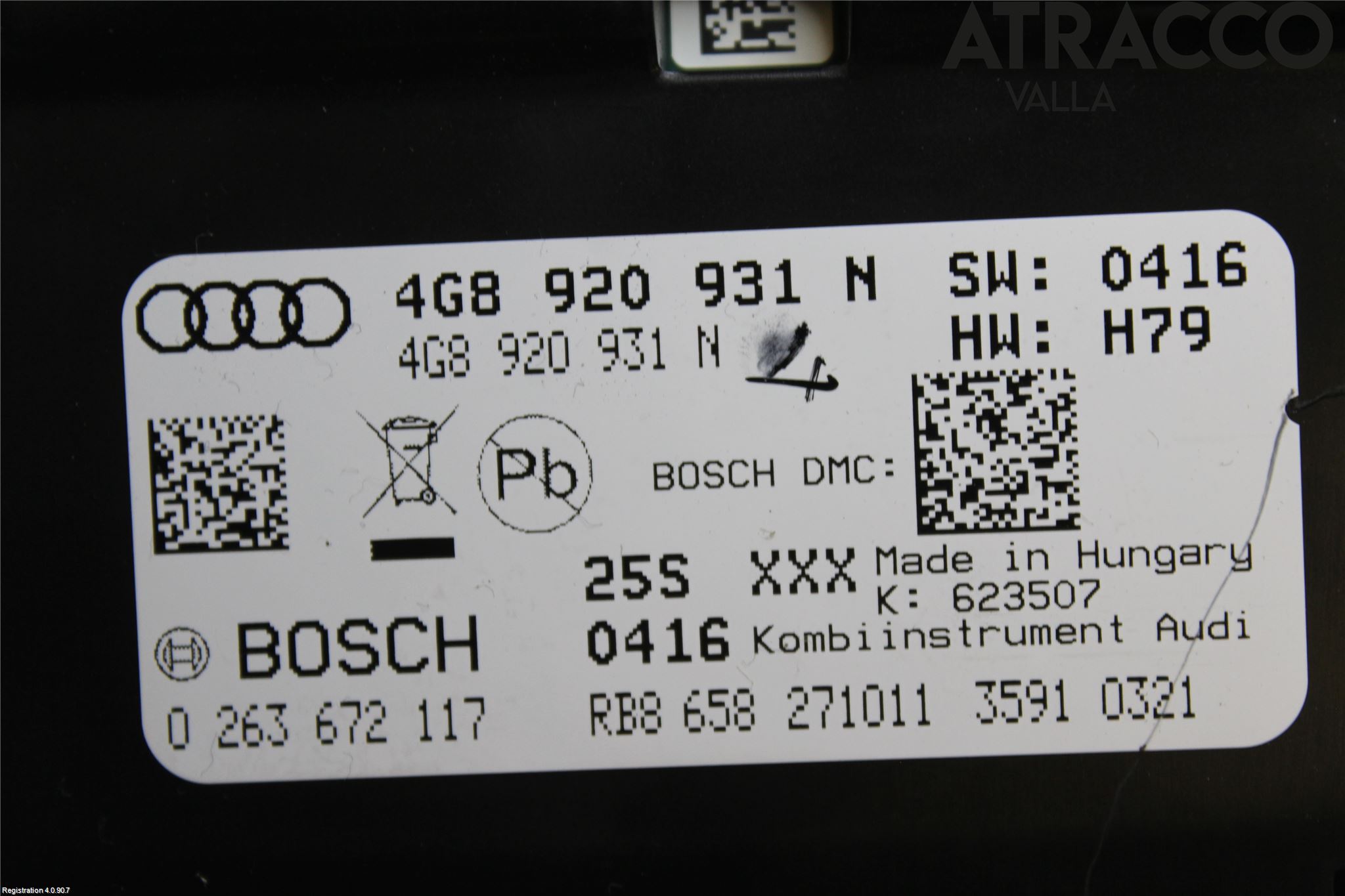 Audi A6/S6 4G 11-18 Instrument Komb