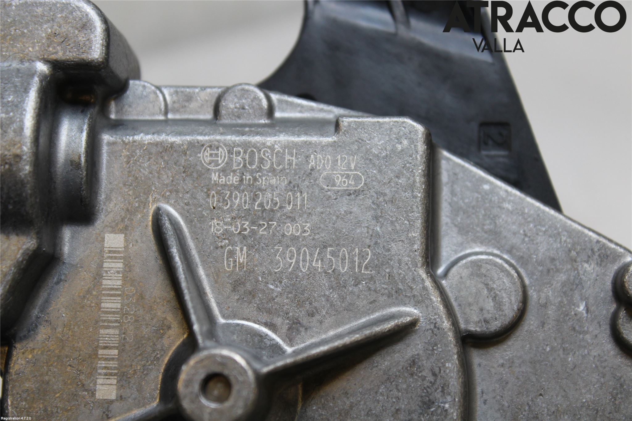 Opel CORSA E 15-19 Torkarmotor Baklucka