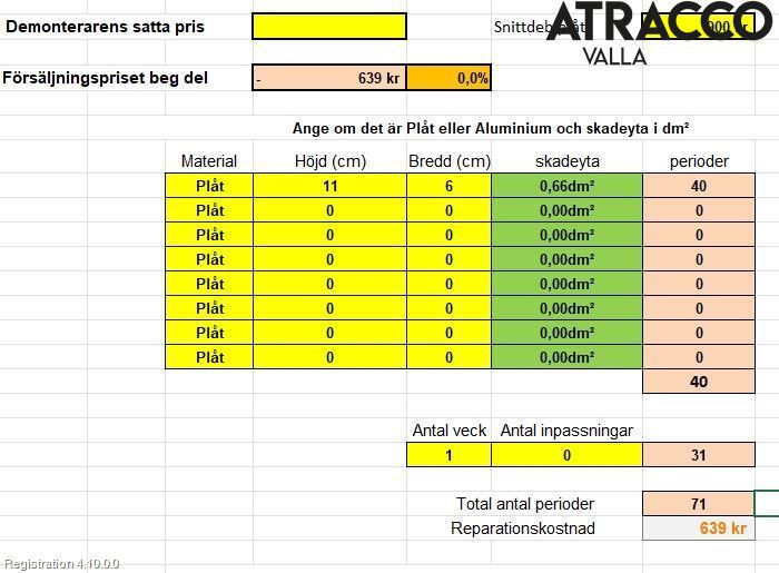 Mitsubishi OUTLANDER 13-21 Dörr Bak Vänster