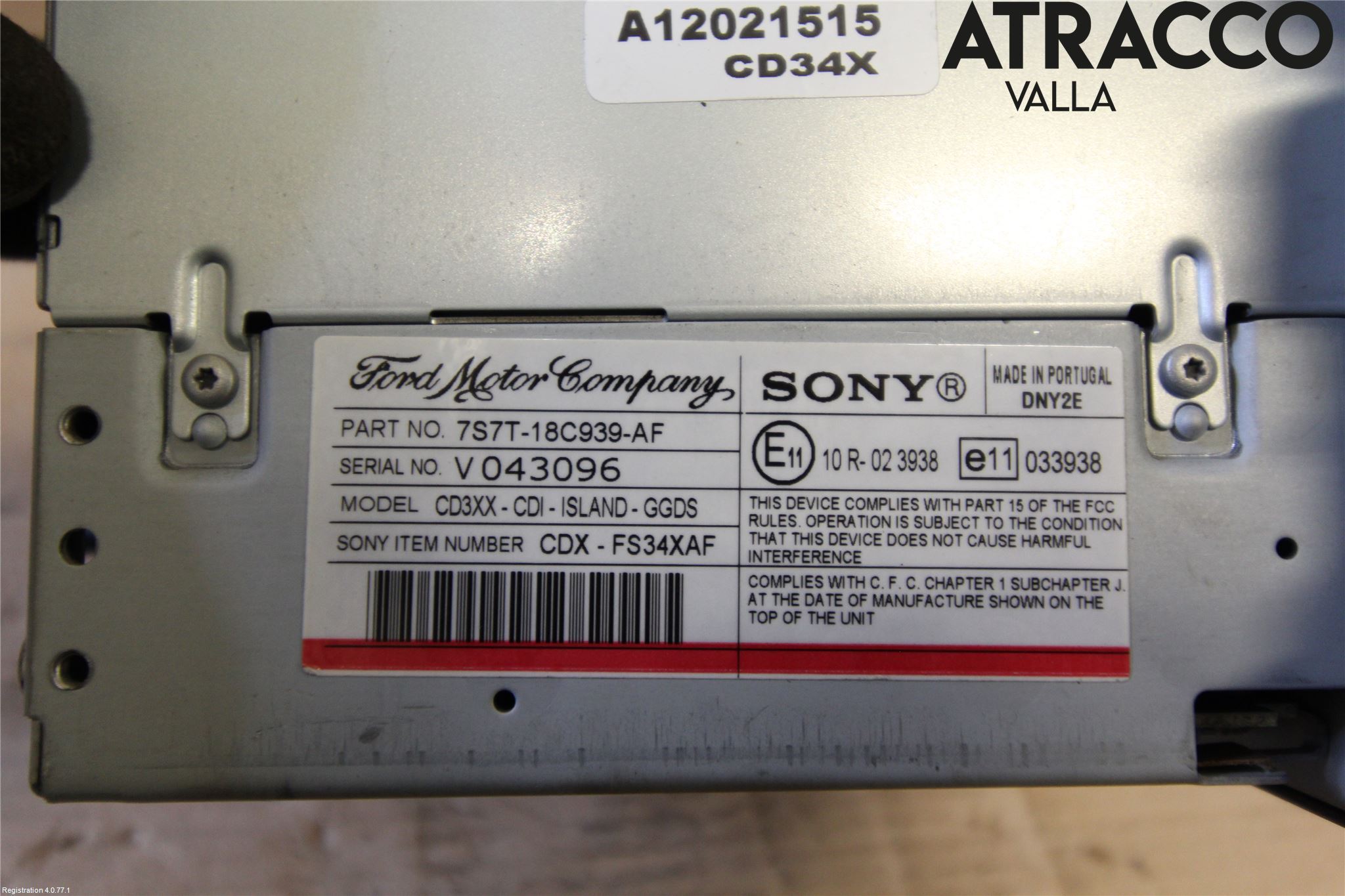 Ford S-MAX 06-15 Cd Radio - Multimediapanel