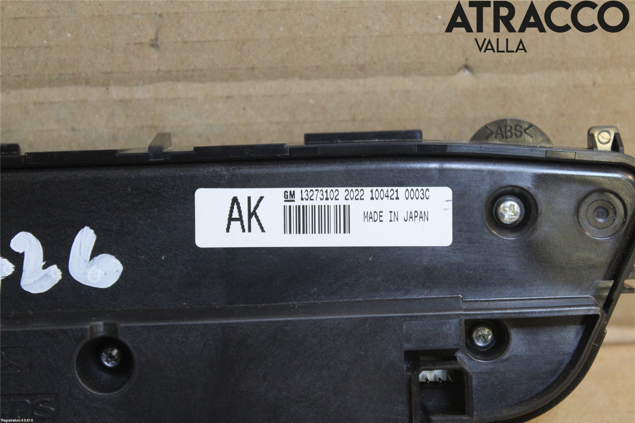 Opel INSIGNIA 09-16 Ac Styrenhet Ac Manöveren