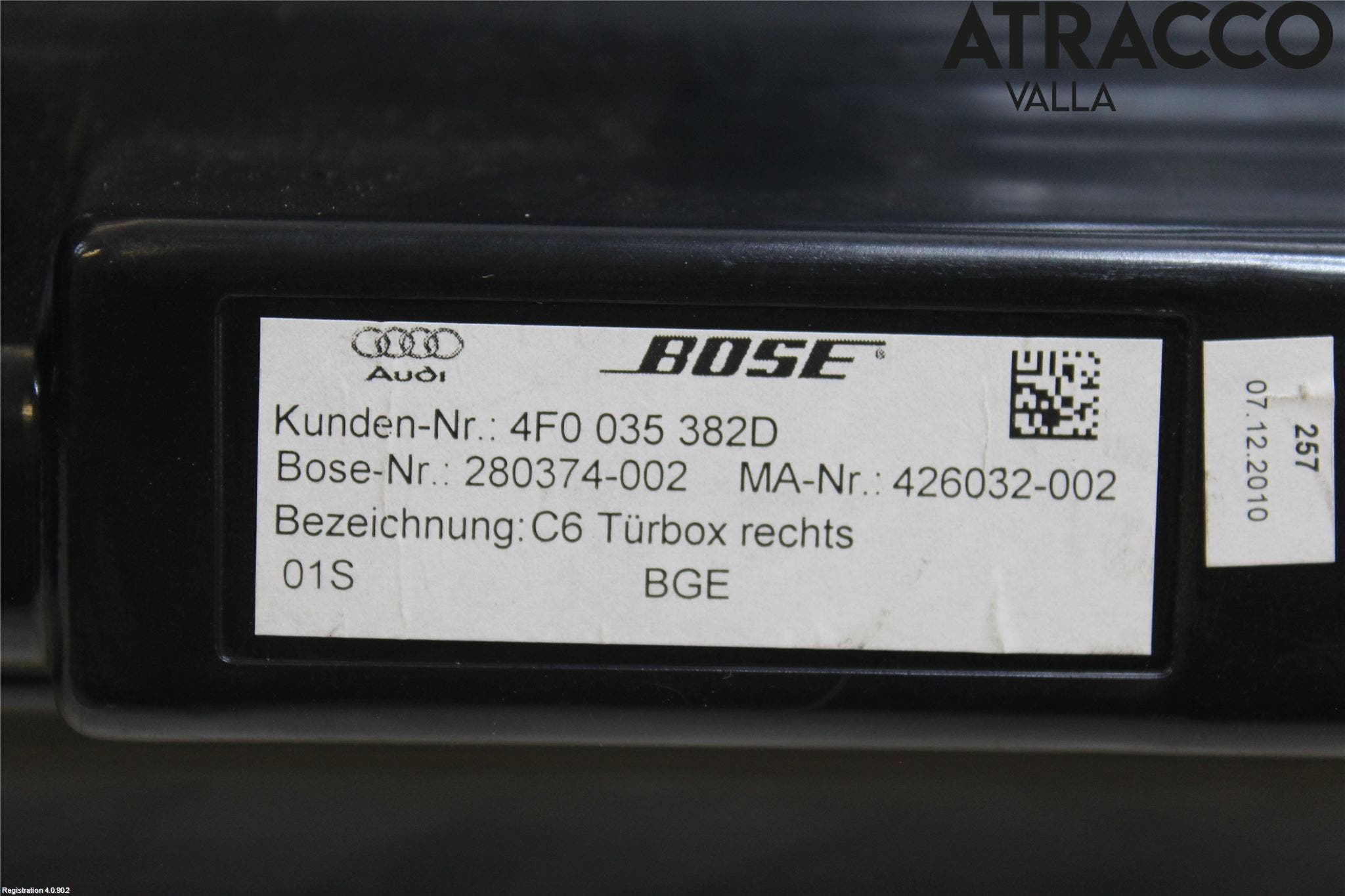 Audi A6/S6 05-11 Högtalare