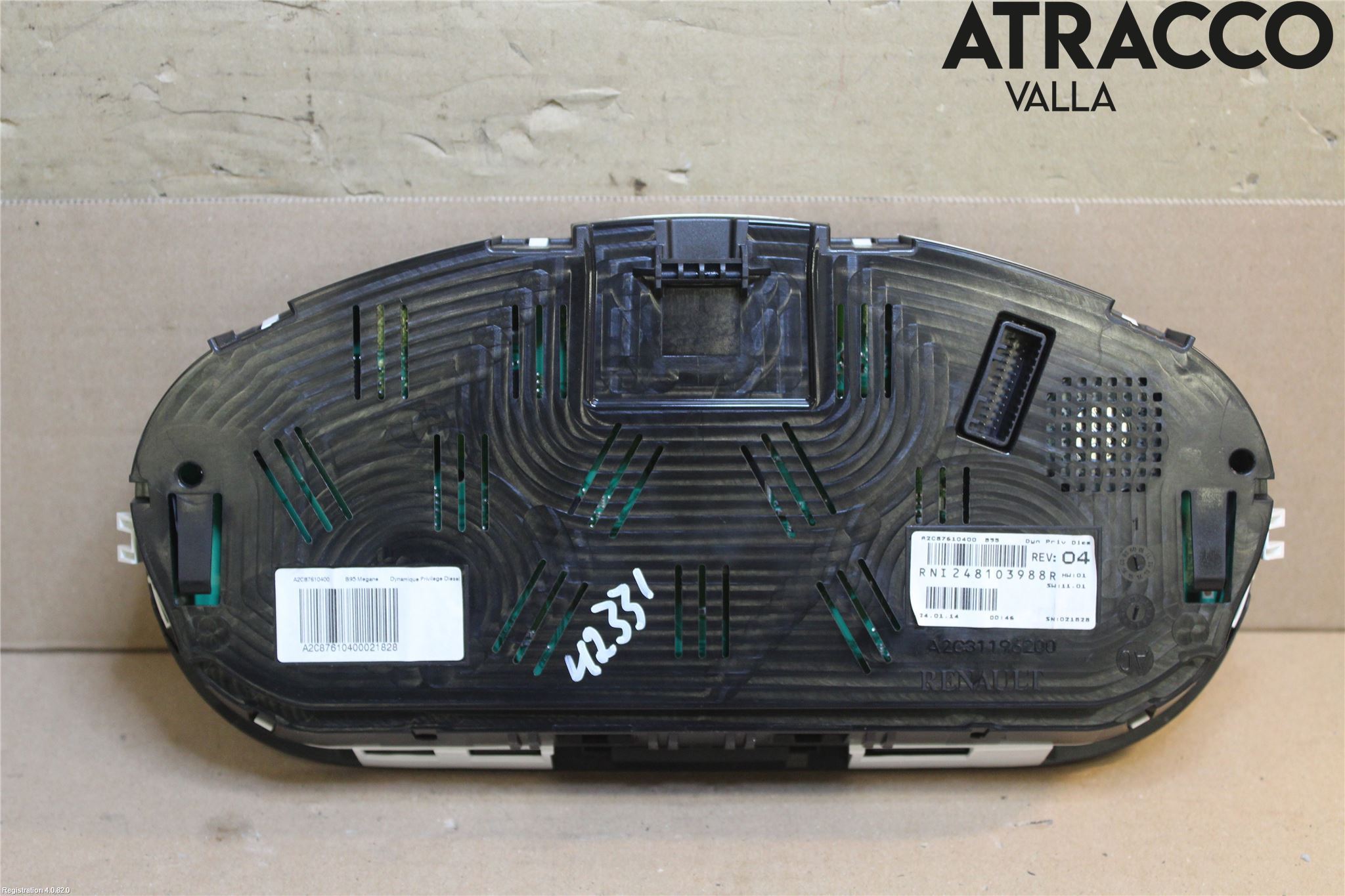 Renault MEGANE III 09-15 Instrument Komb