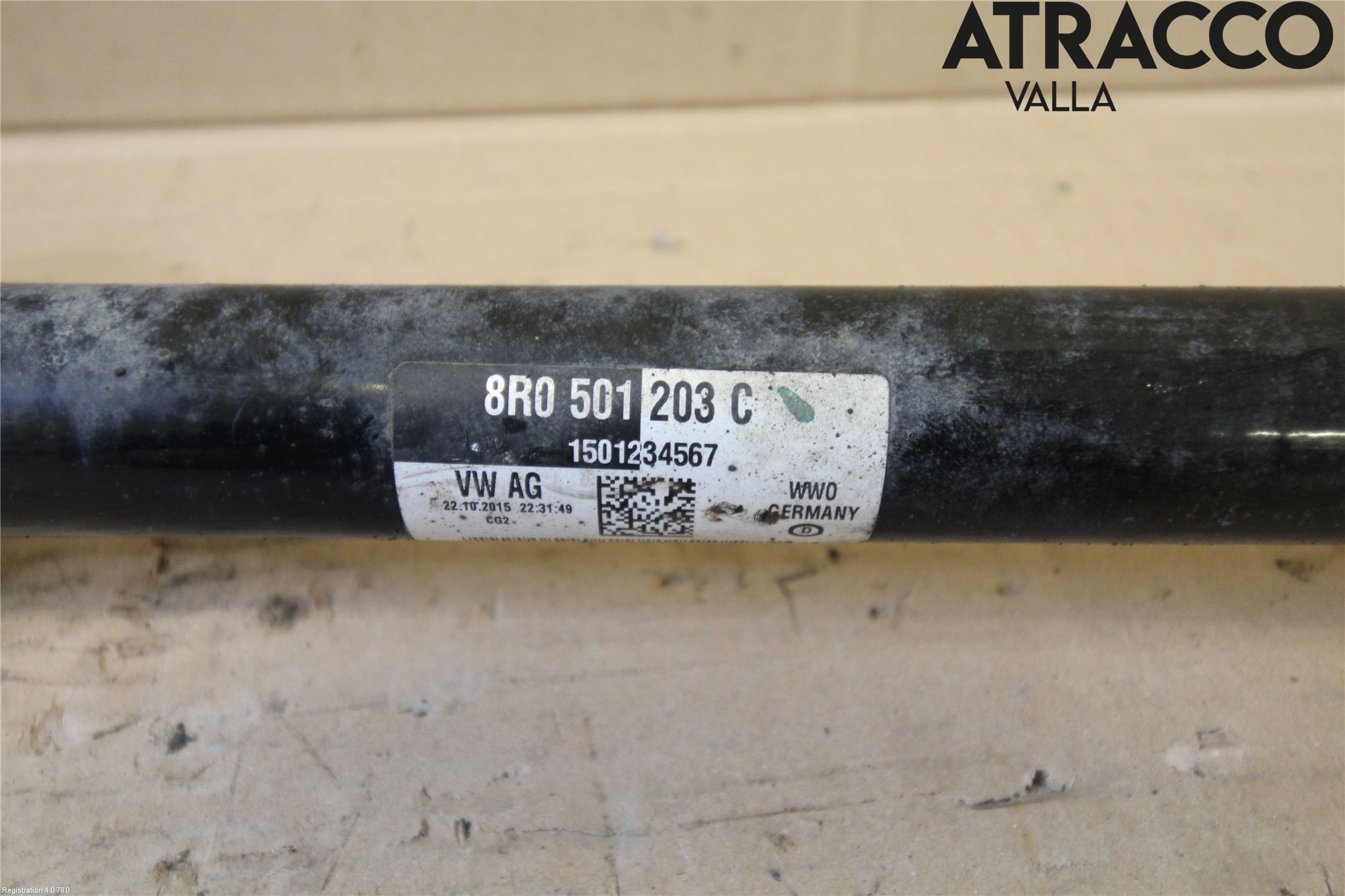 Audi A6 ALLROAD 12-18 Drivaxel Bak Vänster